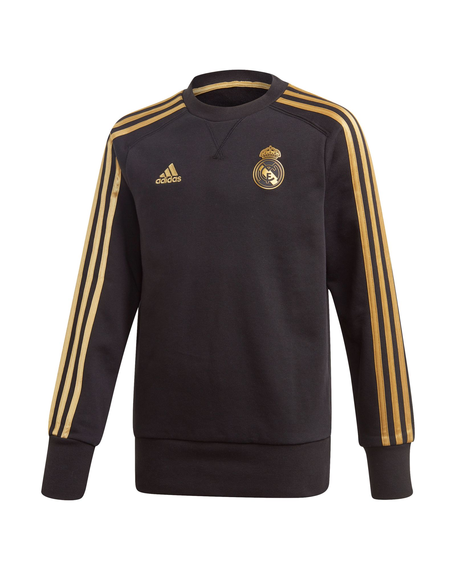 Sudadera de Paseo Real Madrid 2019/2020 Junior Negro Dorado - Fútbol Factory