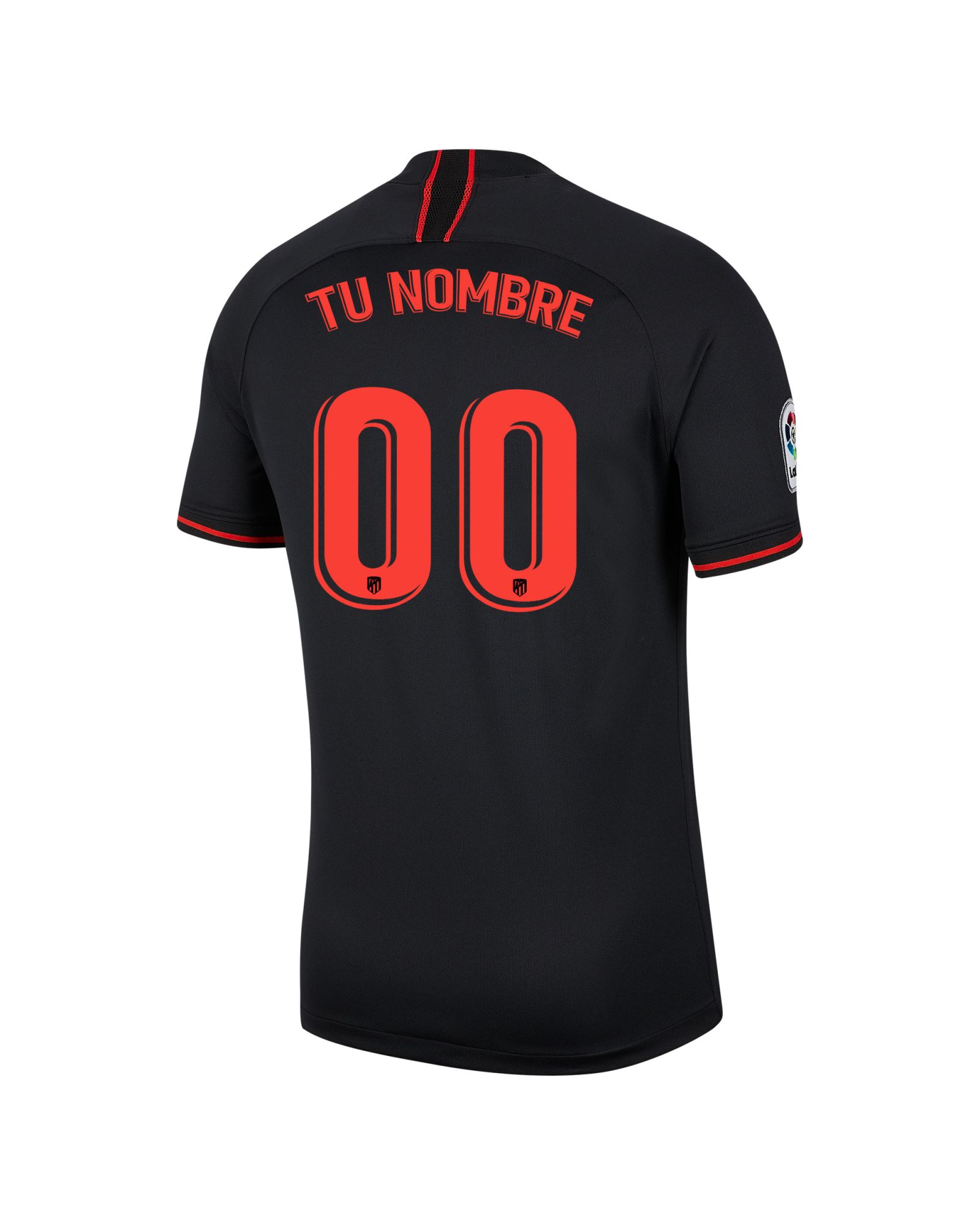 Camiseta 2ª Atlético de Madrid 2019/2020 Negro Personalizado - Fútbol Factory