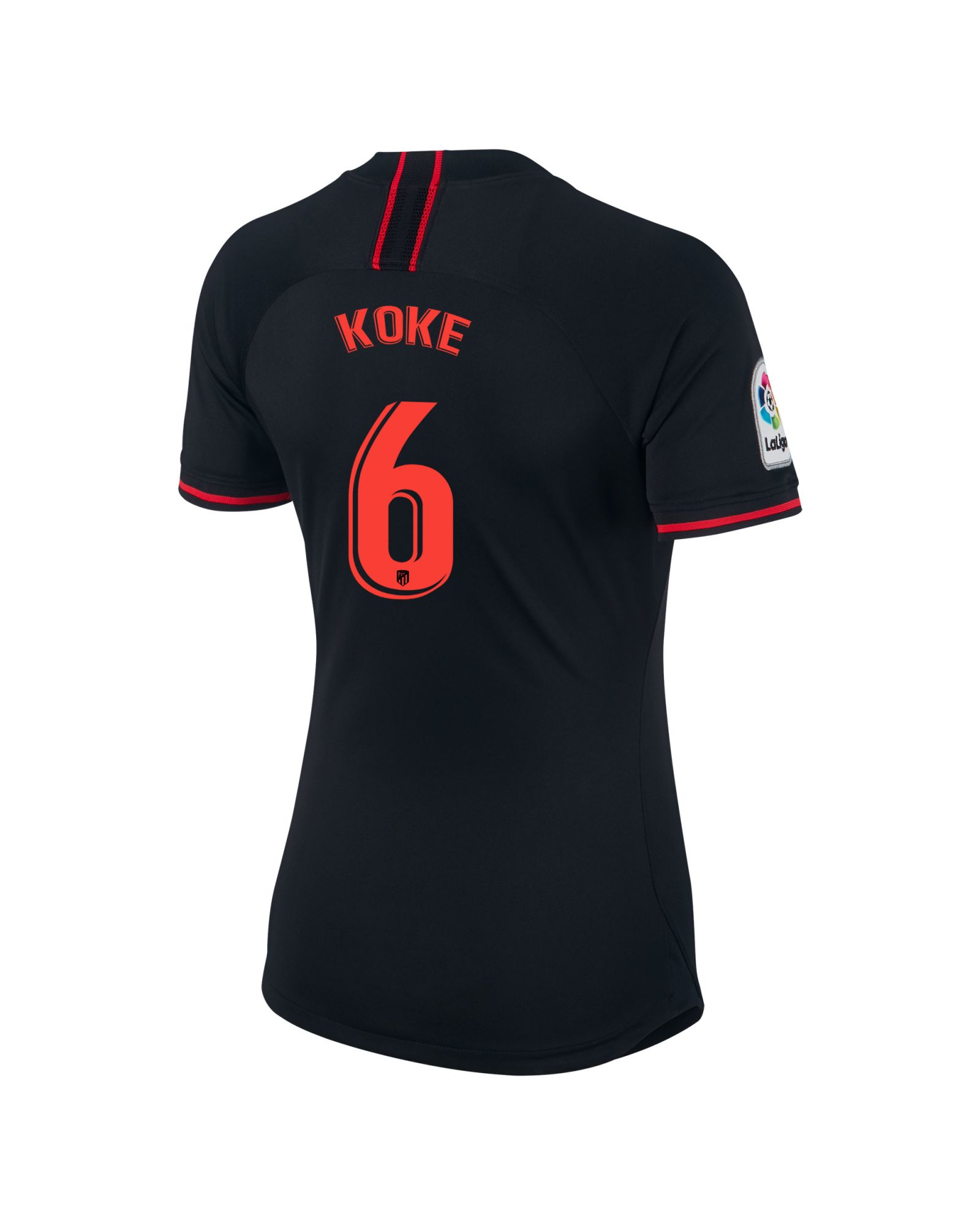 Camiseta 2ª Atlético de Madrid 2019/2020 Mujer Negro Koke - Fútbol Factory