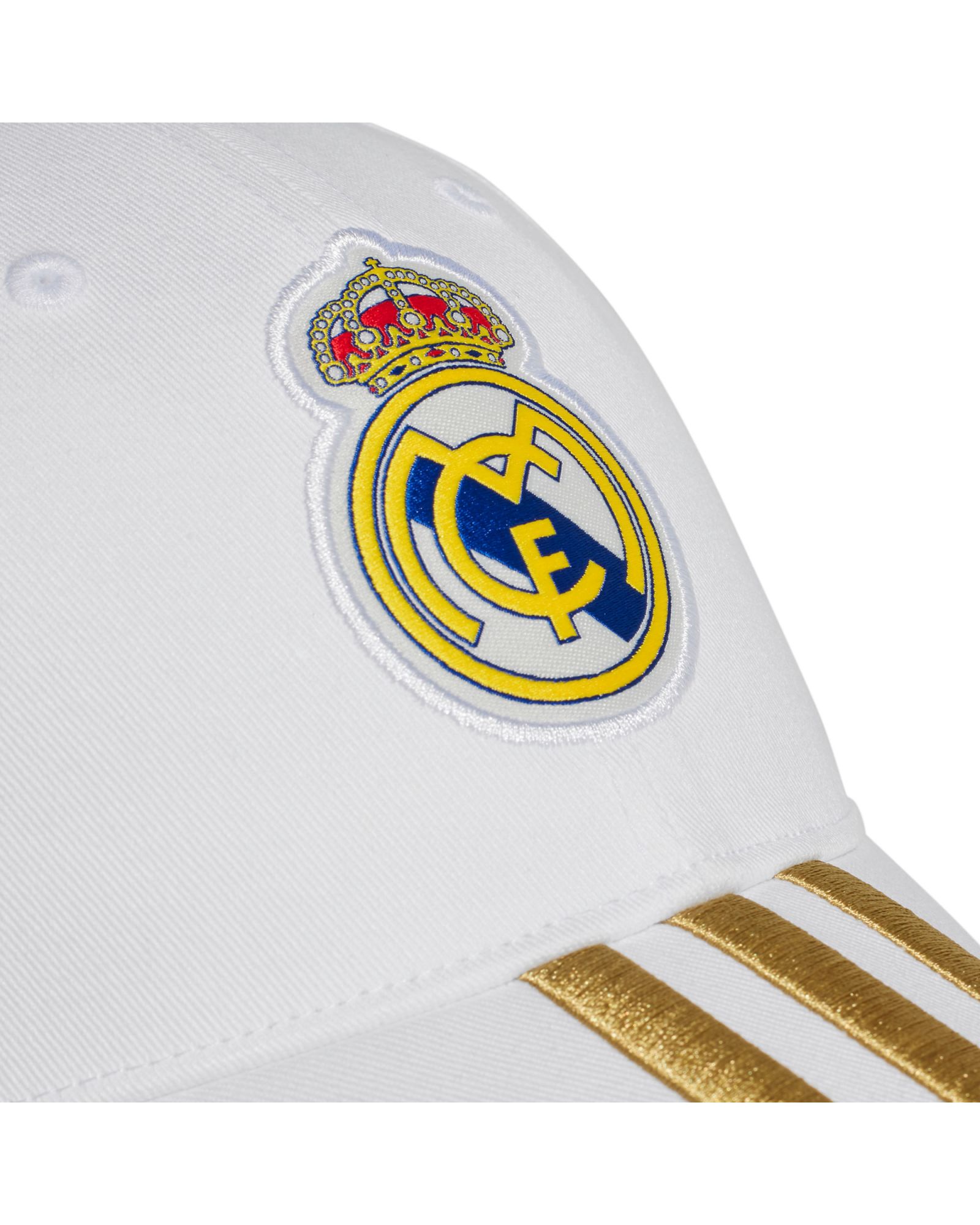 Gorra Real Madrid Junior Blanco Primer Equipo Nº 3 - Talla niño Ajustable