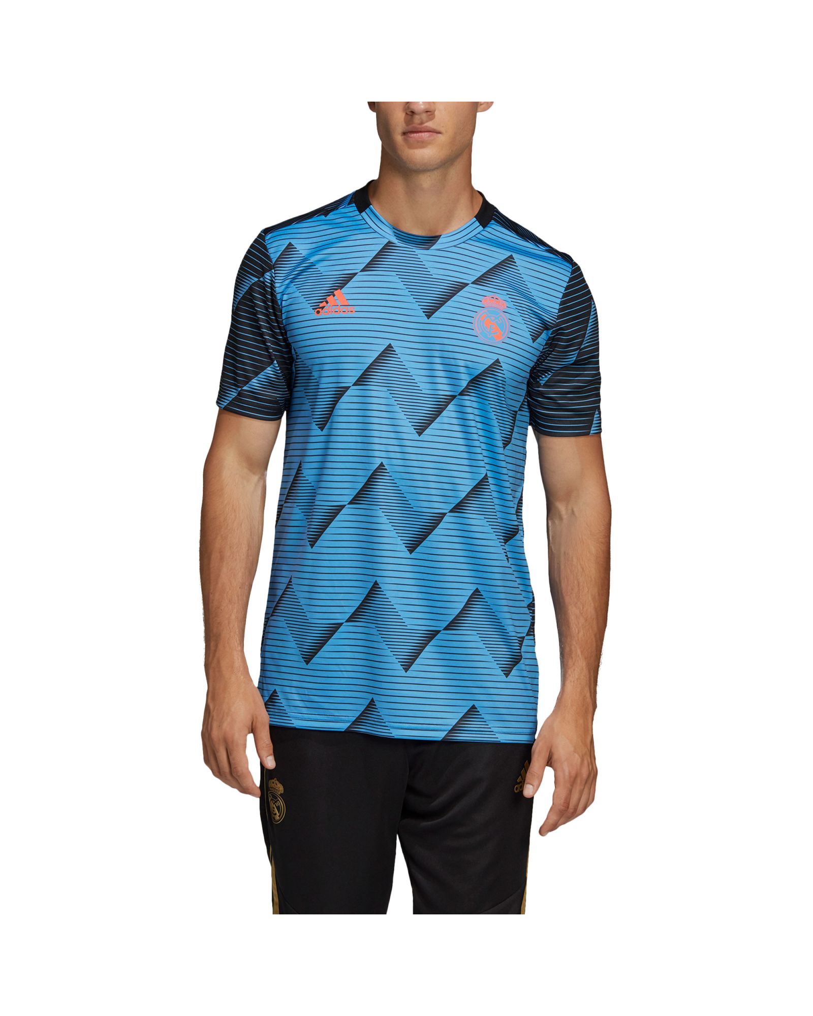 Camiseta Pre-Match Real Madrid 2019/2020 Azul Negro - Fútbol Factory