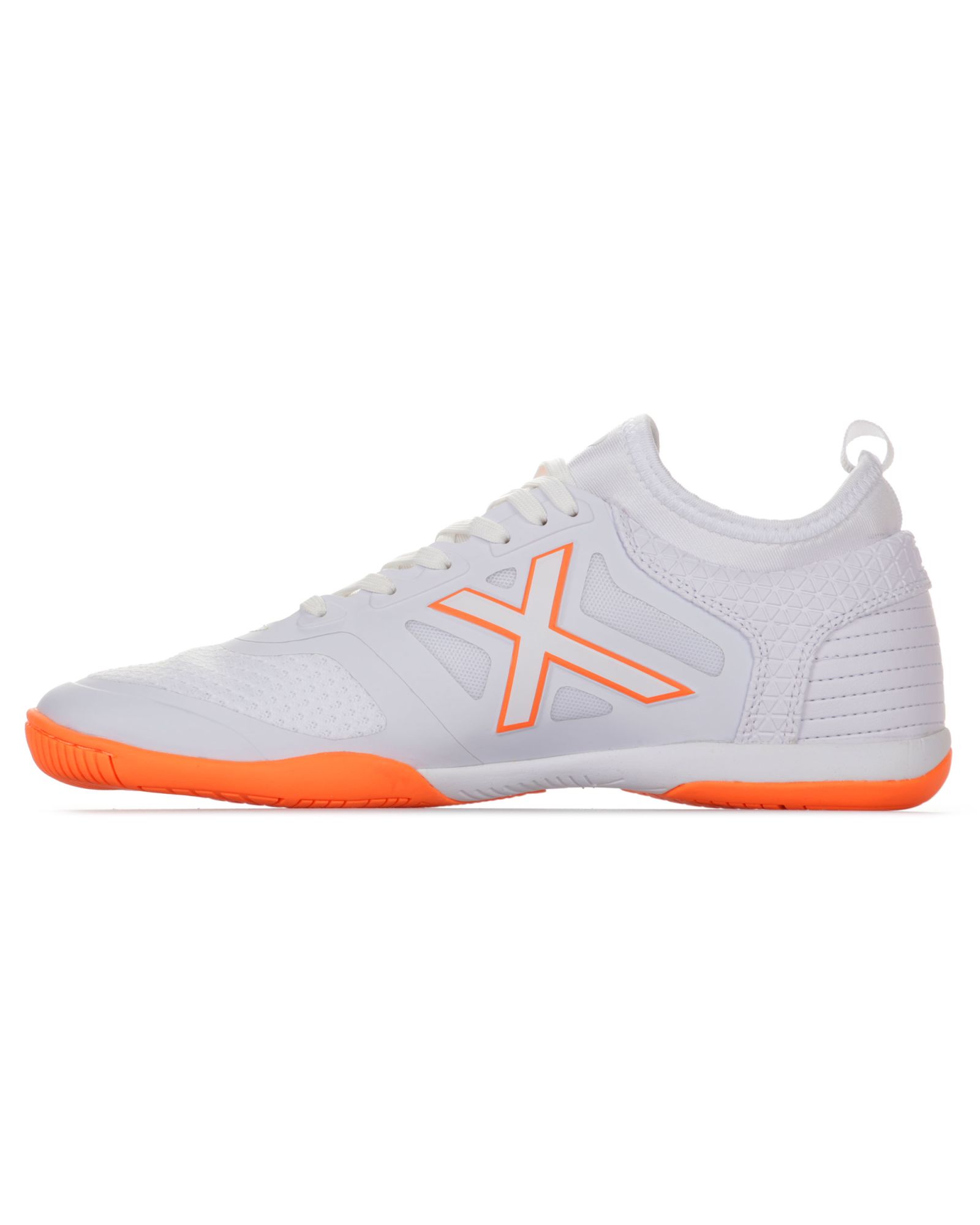 Zapatillas de Fútbol Sala Tiga Blanco Naranja - Fútbol Factory