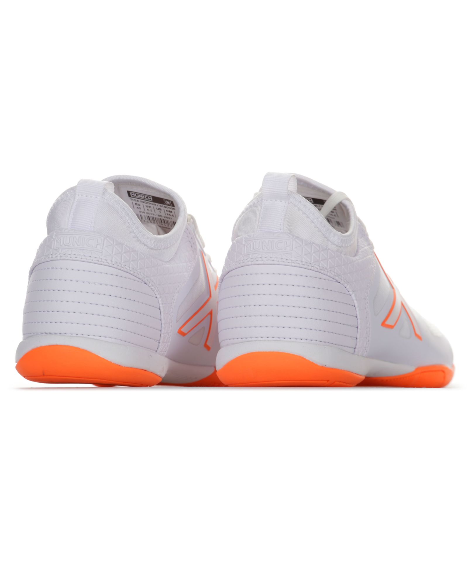 Zapatillas de Fútbol Sala Tiga Blanco Naranja - Fútbol Factory