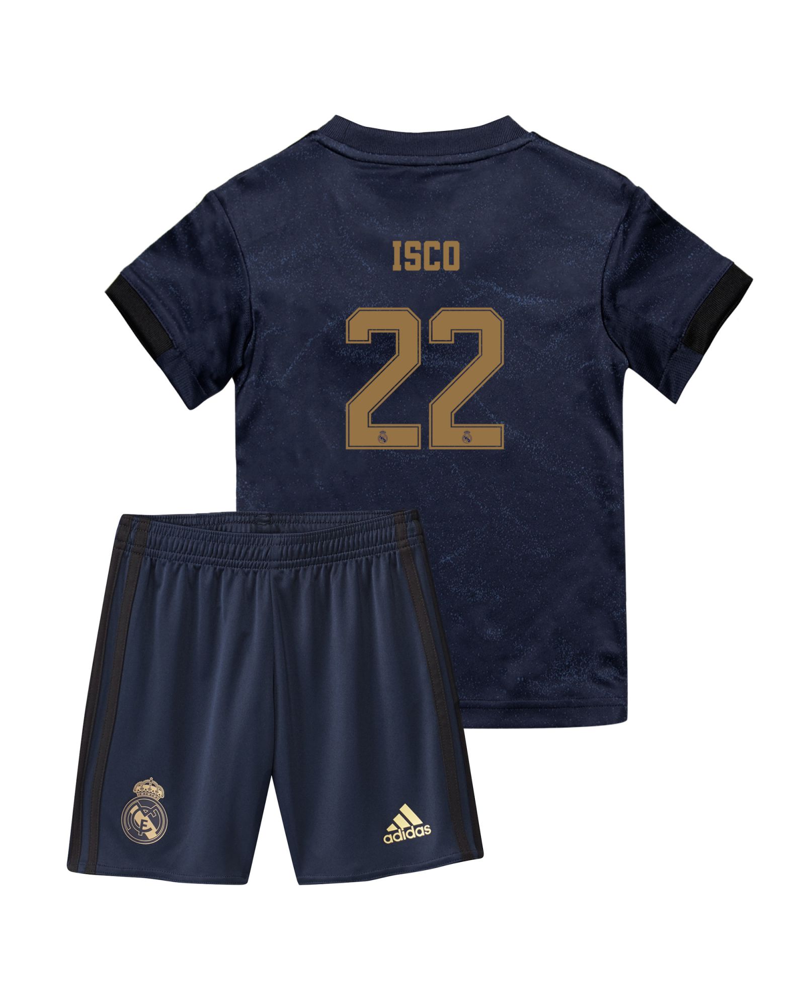 Conjunto 2ª Real Madrid 2019/2020 Infantil Azul Isco - Fútbol Factory