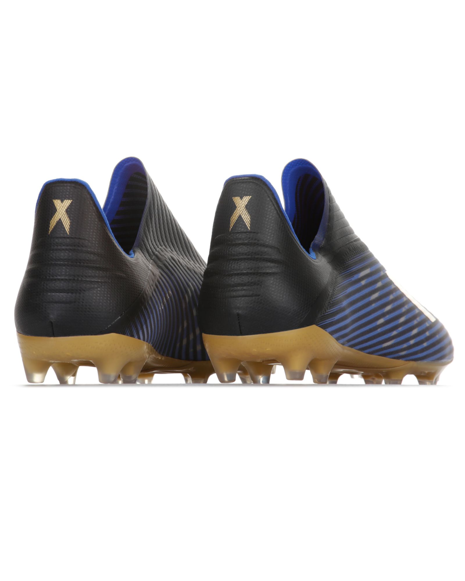 Botas de Fútbol X 19+ FG Junior Azul Dorado - Fútbol Factory