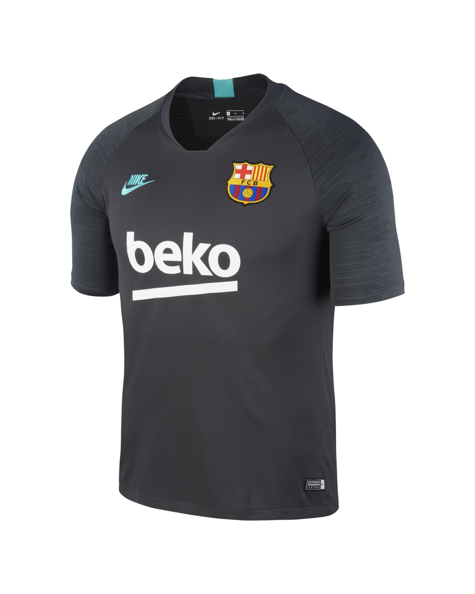 Camiseta Training FC Barcelona 2019/2020 Dri-FIT Gris - Fútbol Factory