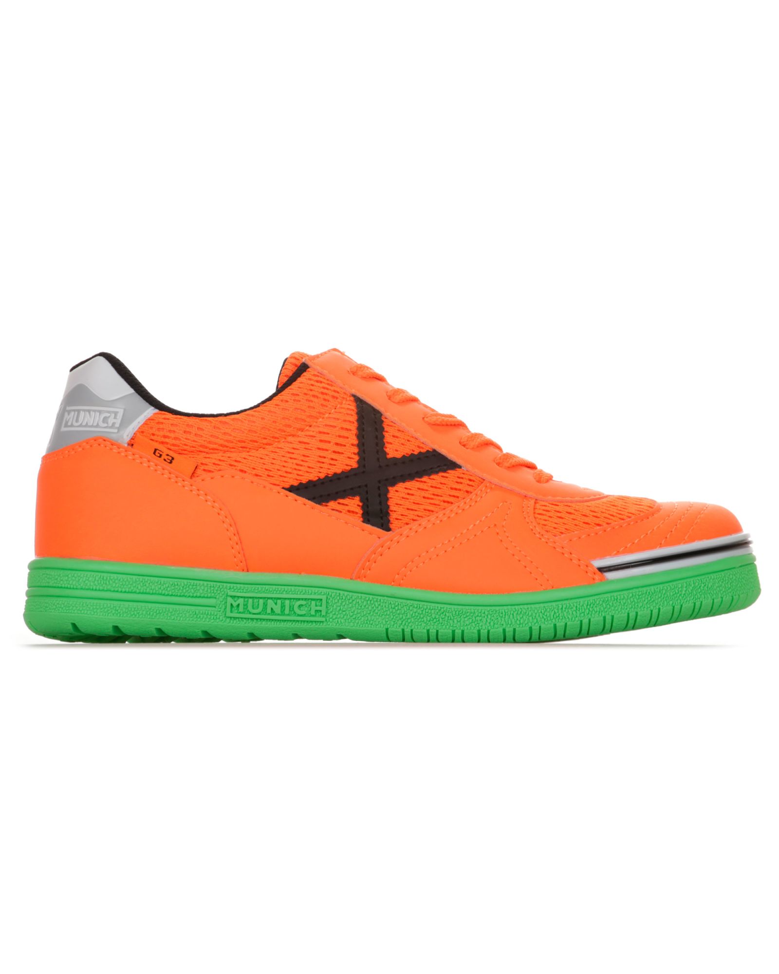 Zapatillas de Fútbol Sala G-3 IN Junior Naranja Verde - Fútbol Factory