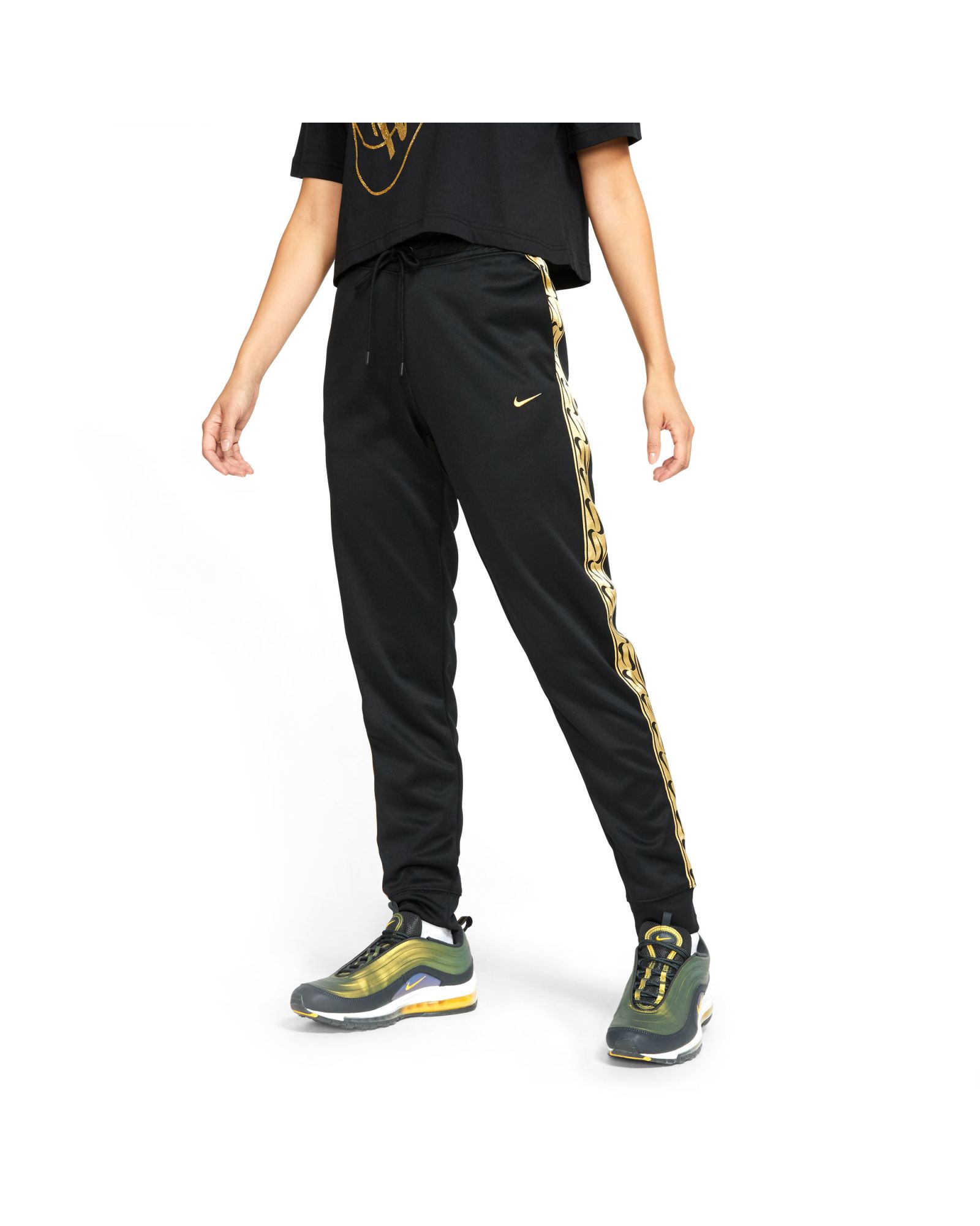 Pantalón Largo Sportswear Jogger Mujer Negro - Fútbol Factory