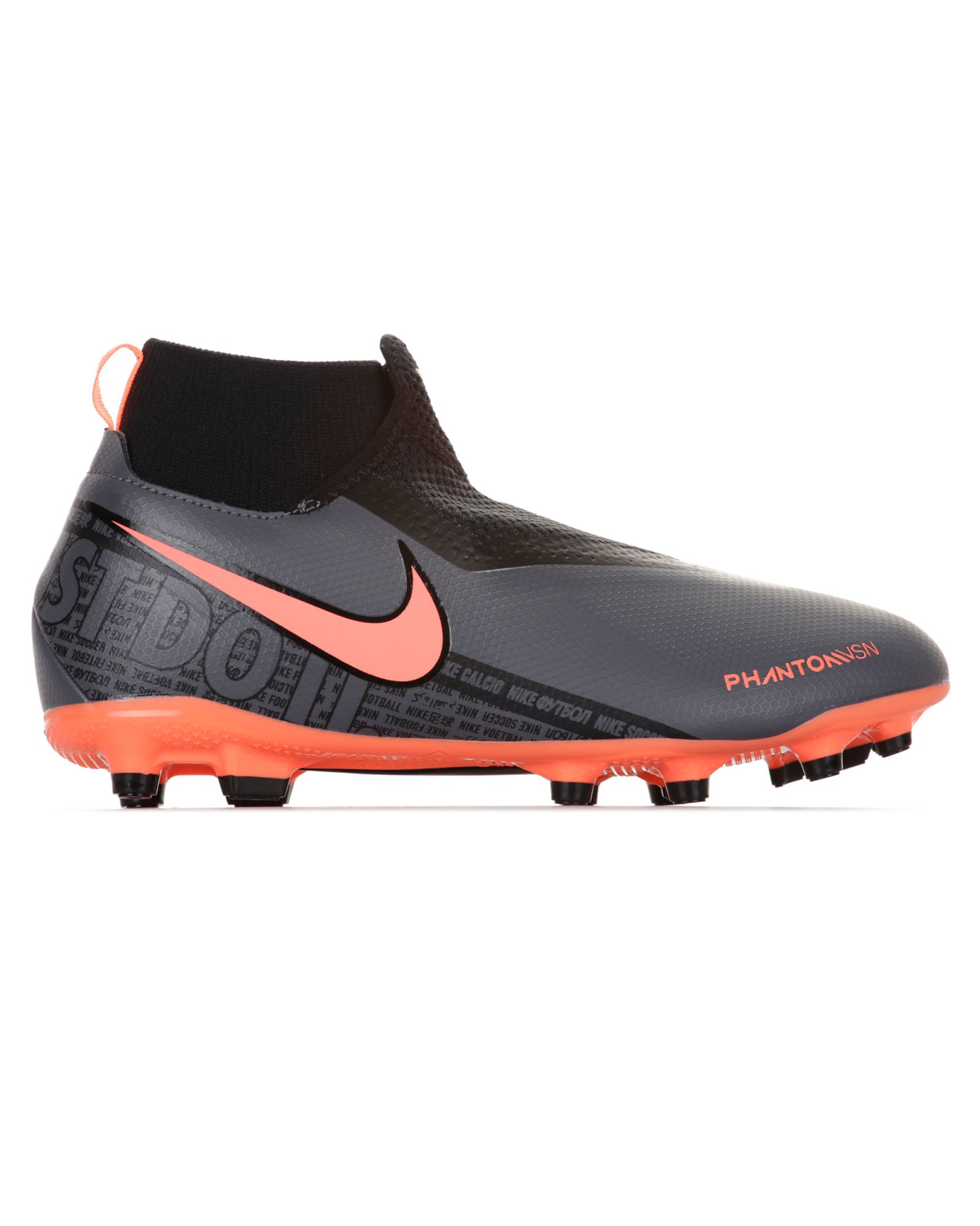 Botas Fútbol Phantom Vision Academy FG/MG Junior Negro Naranja