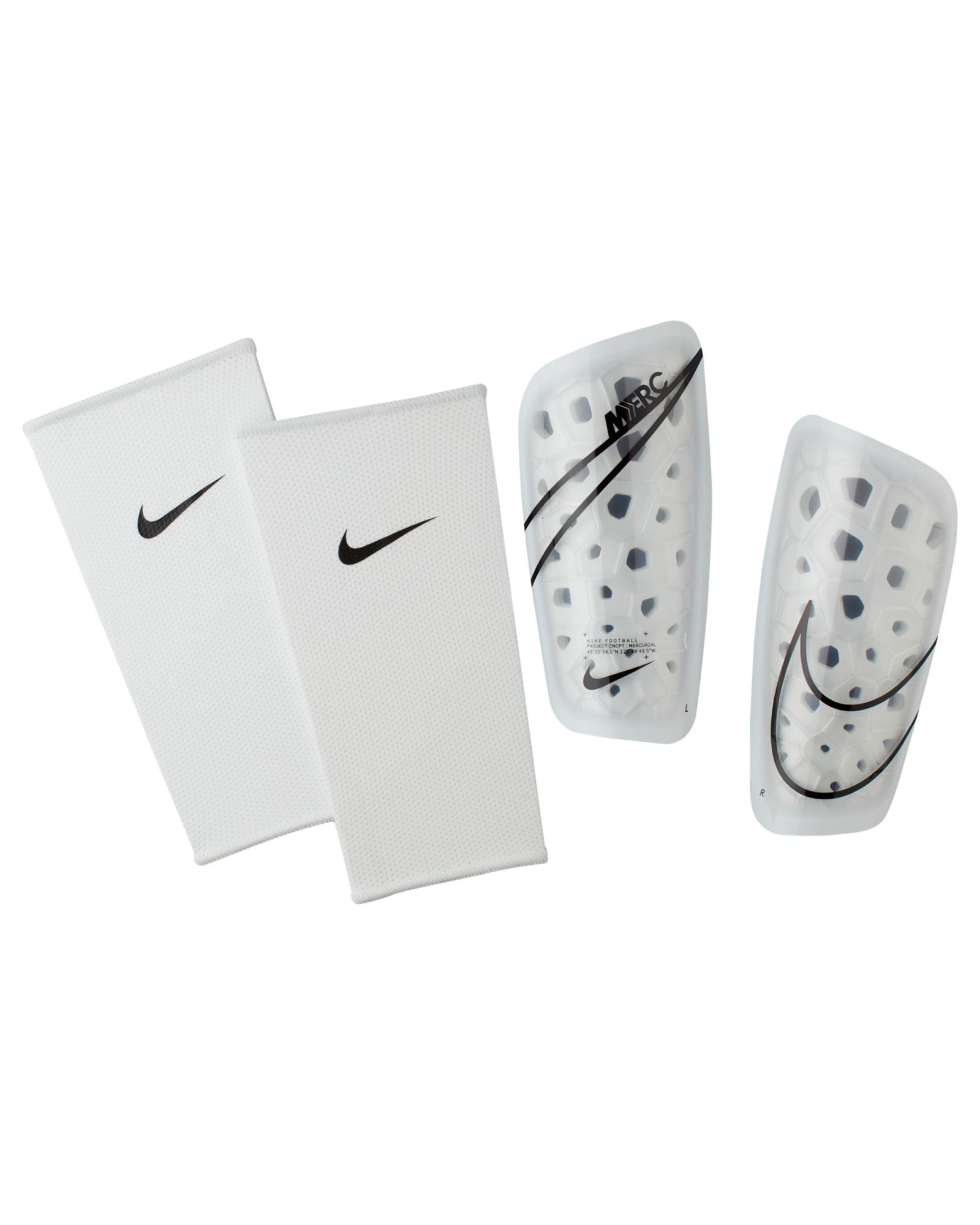 Espinilleras Mercurial Lite Nuovo White Blanco - Fútbol Factory