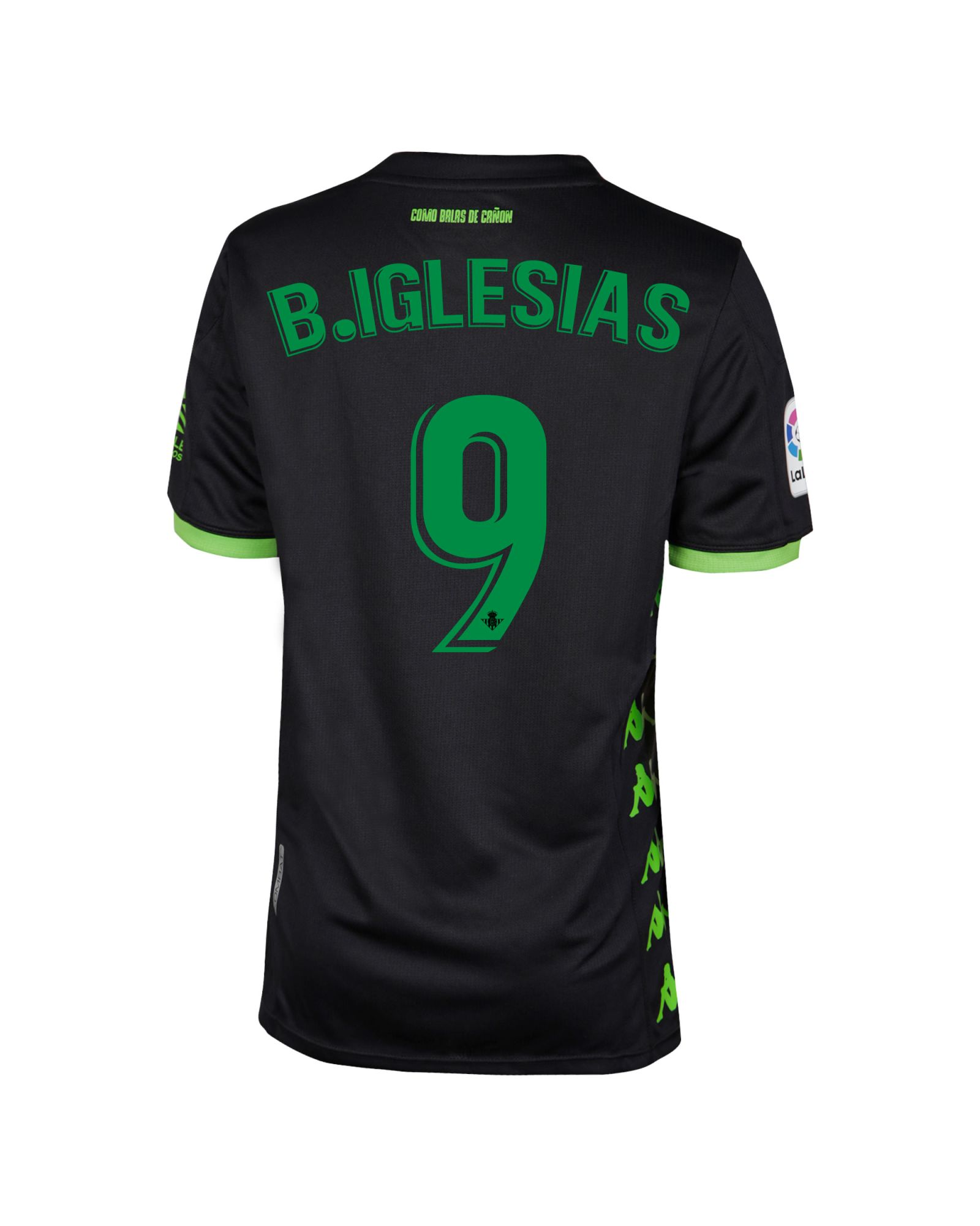 Camiseta 2ª Real Betis Balompié 2019/2020 Junior Negro B. Iglesias - Fútbol Factory