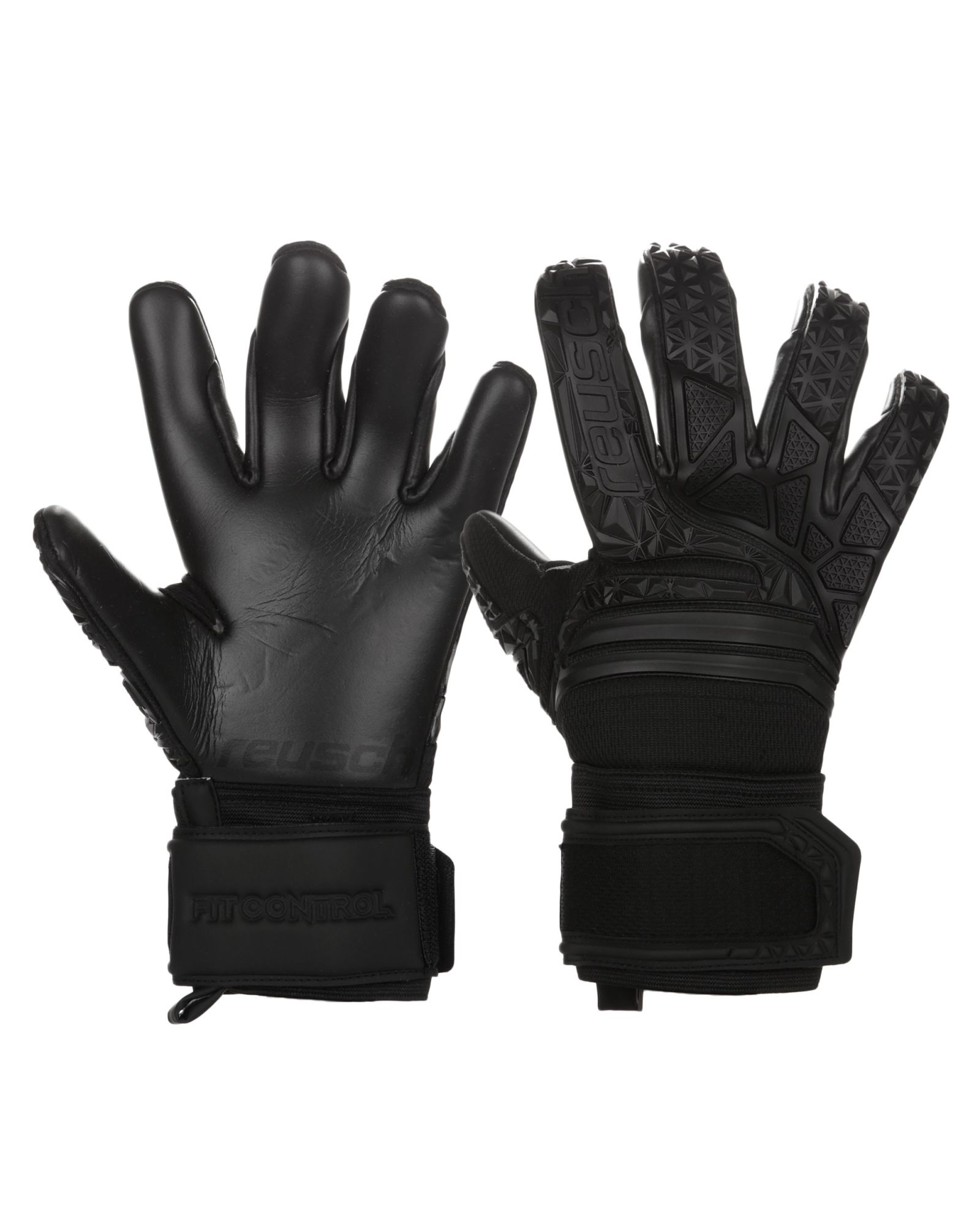 Guantes Fit Control Freegel S1 Negro - Fútbol Factory