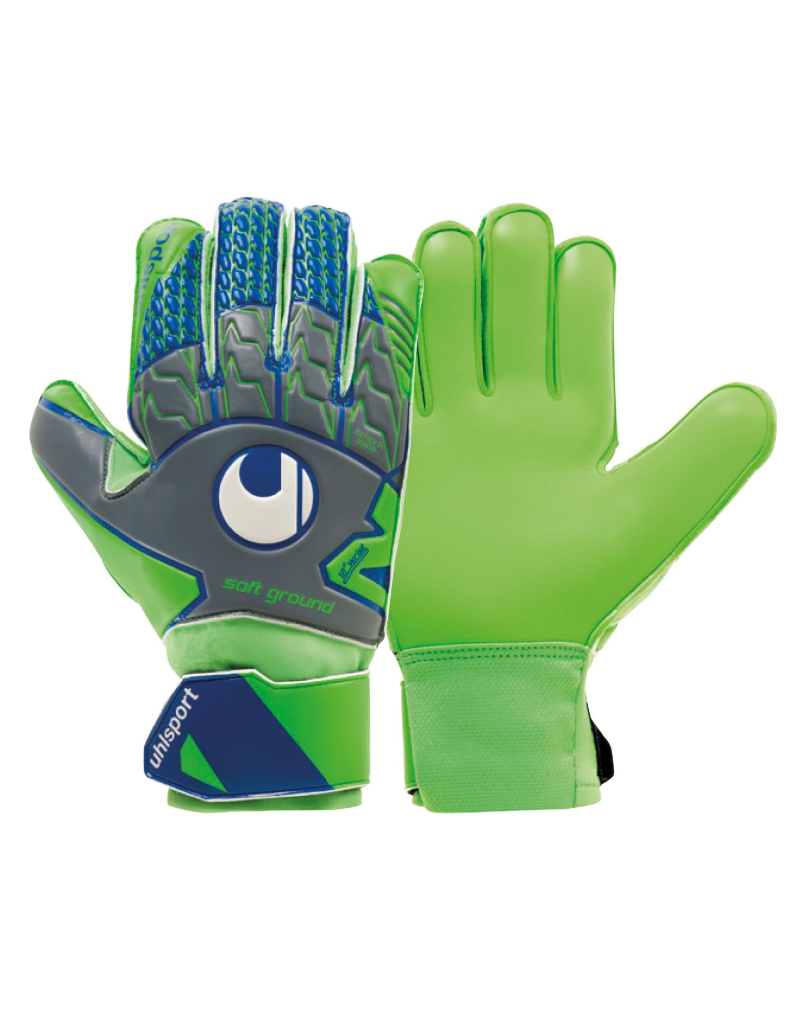 Guantes Soft Pro Gris Verde - Fútbol Factory