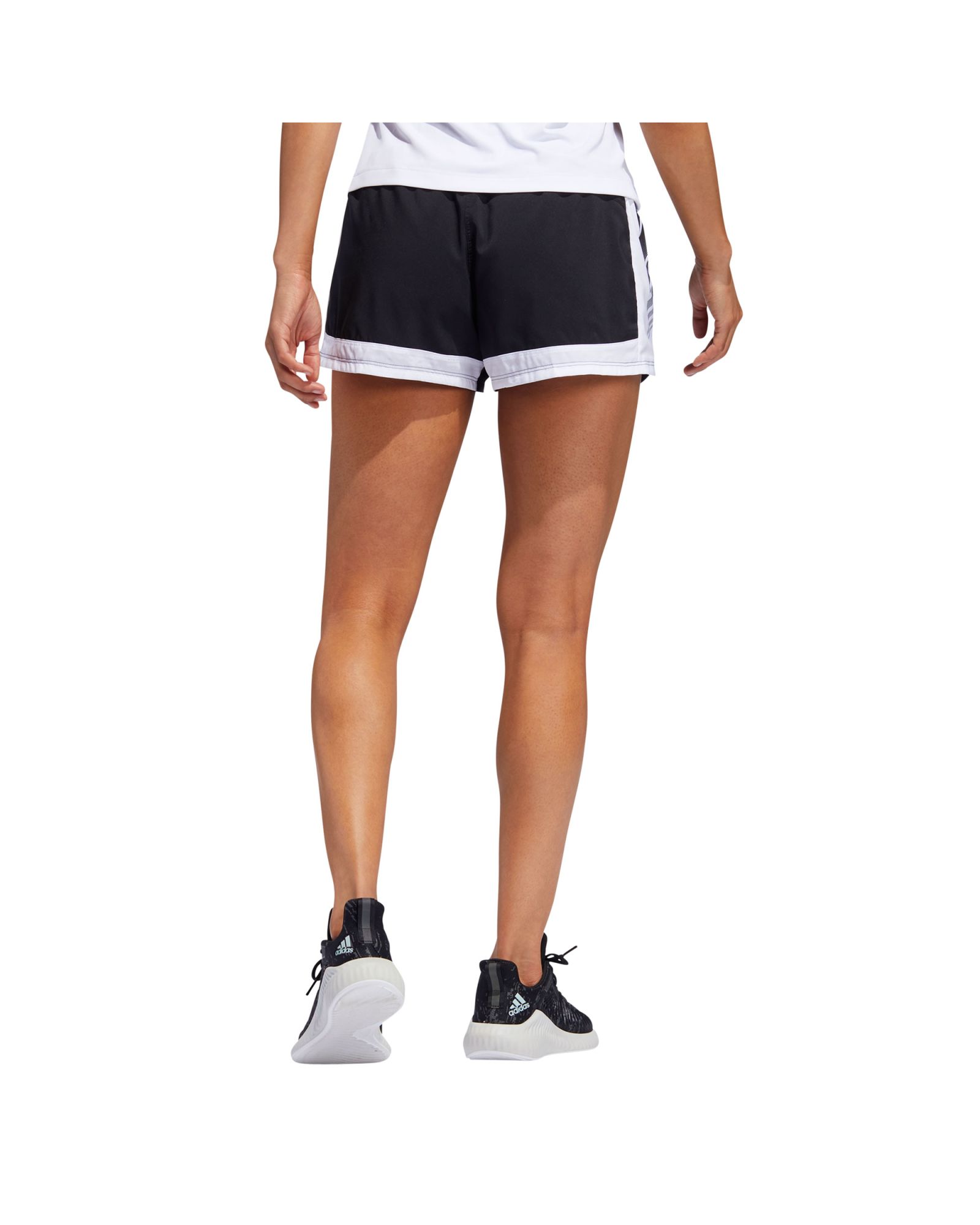 Pantalón Corto de Running Moto Mujer Negro Blanco - Fútbol Factory