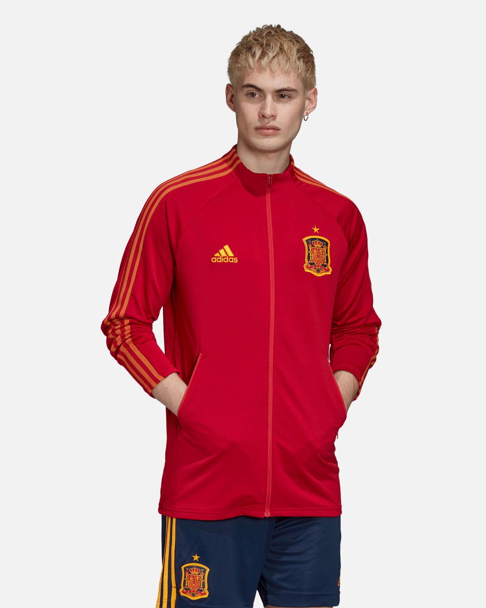 Chaqueta Pre-Match España Eurocopa 2021 Rojo - Fútbol Factory