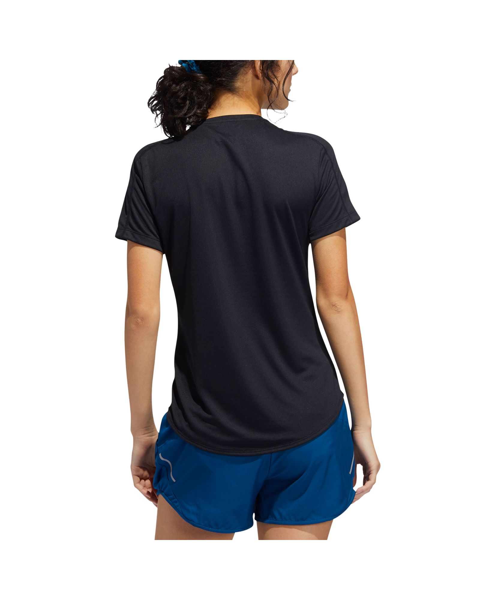 Camiseta de Running Run It Fast Tres Bandas Mujer Negro - Fútbol Factory