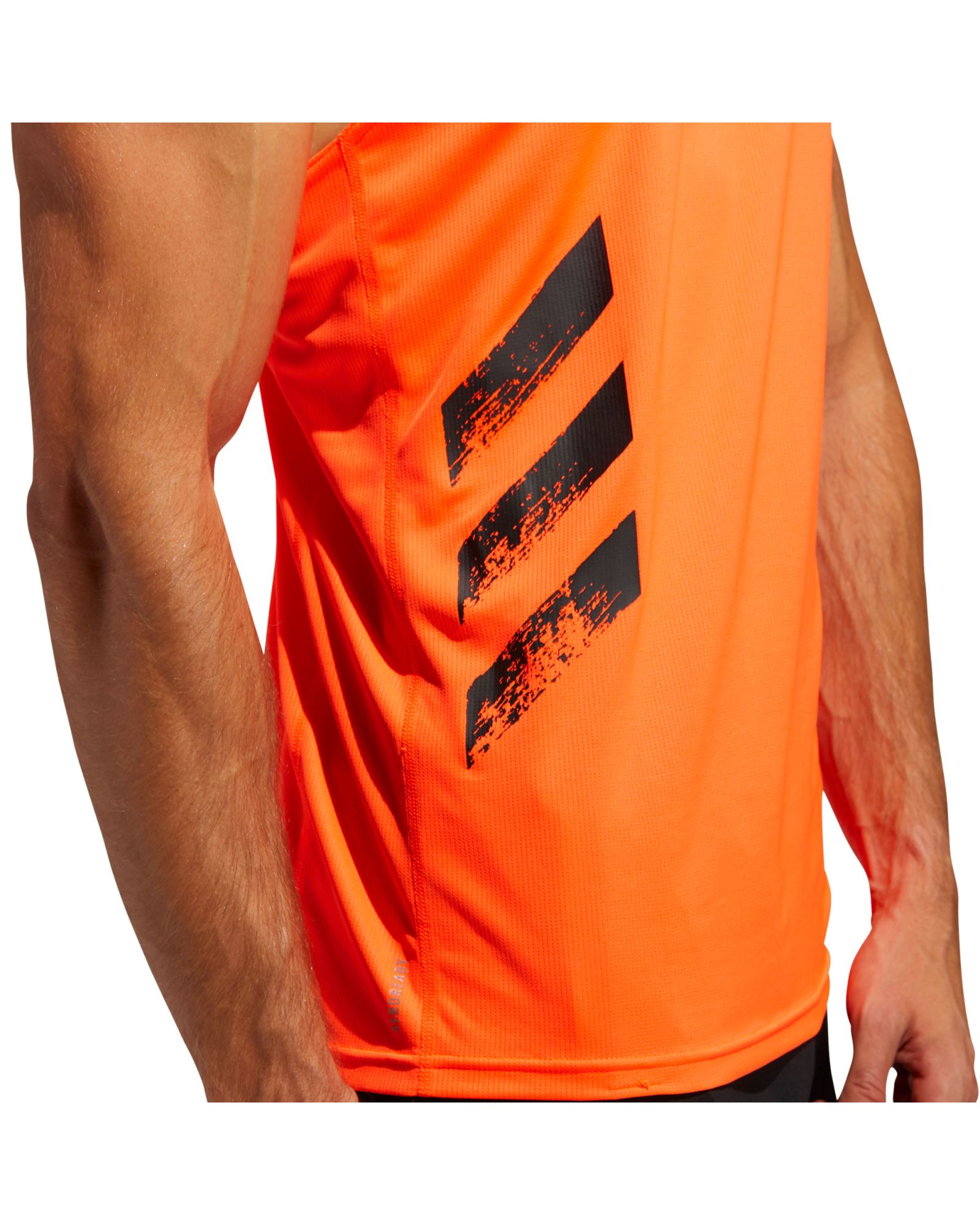 Camiseta de Running Sin Mangas Own The Run Tres Bandas Naranja - Fútbol Factory