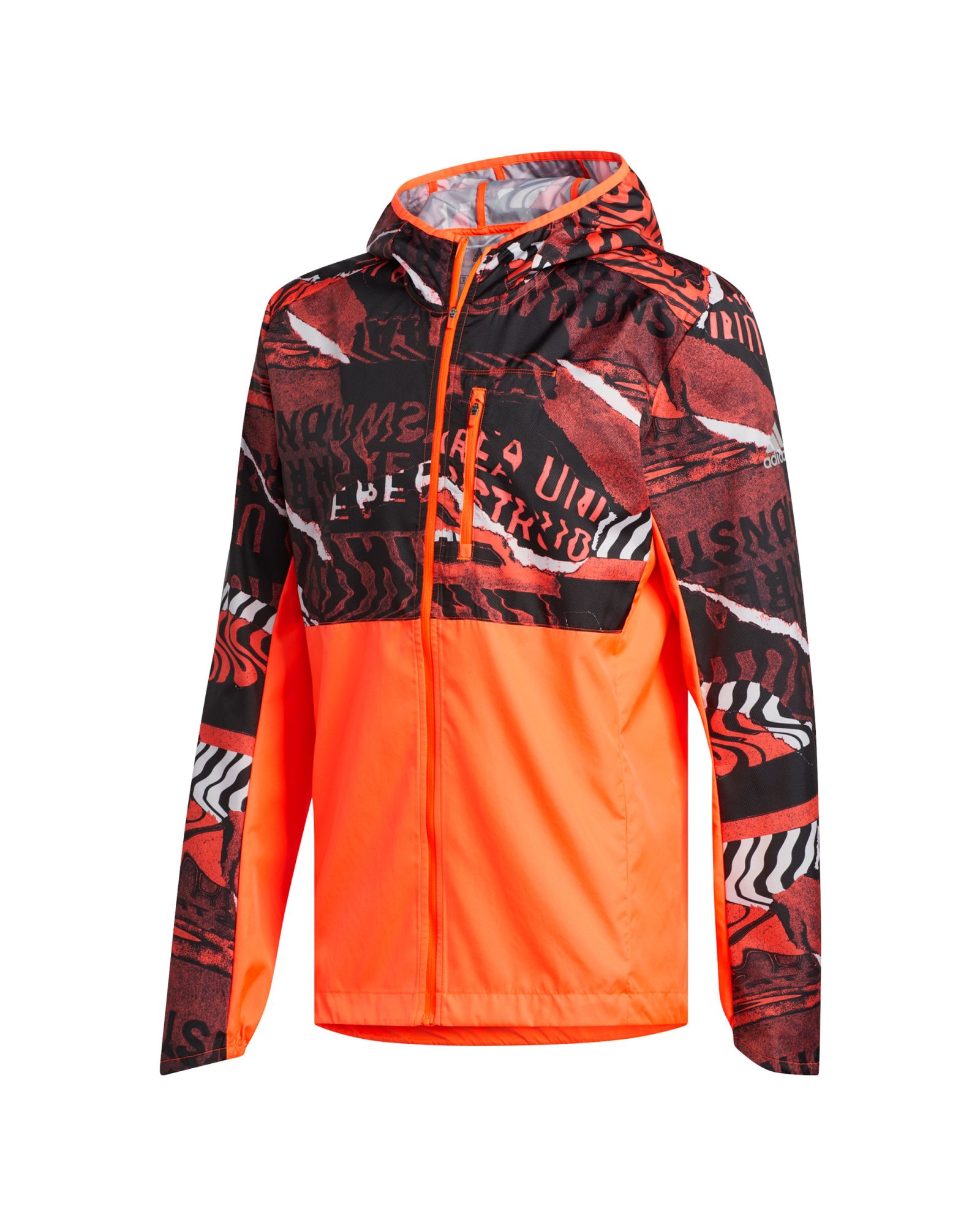 Chaqueta de Running con Capucha Own The Run Naranja - Fútbol Factory