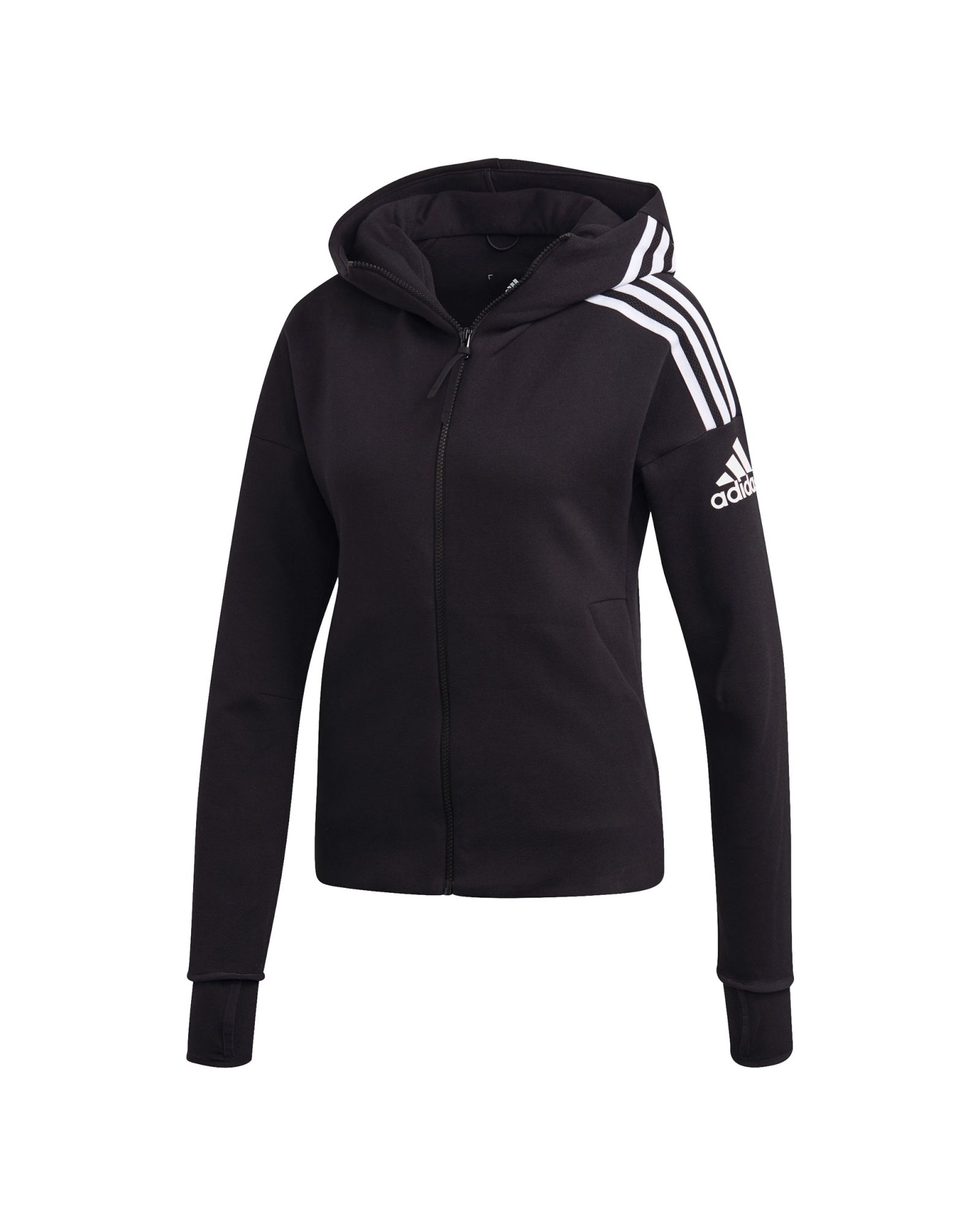 Chaqueta de Paseo con Capucha ZNE Mujer Negro - Fútbol Factory