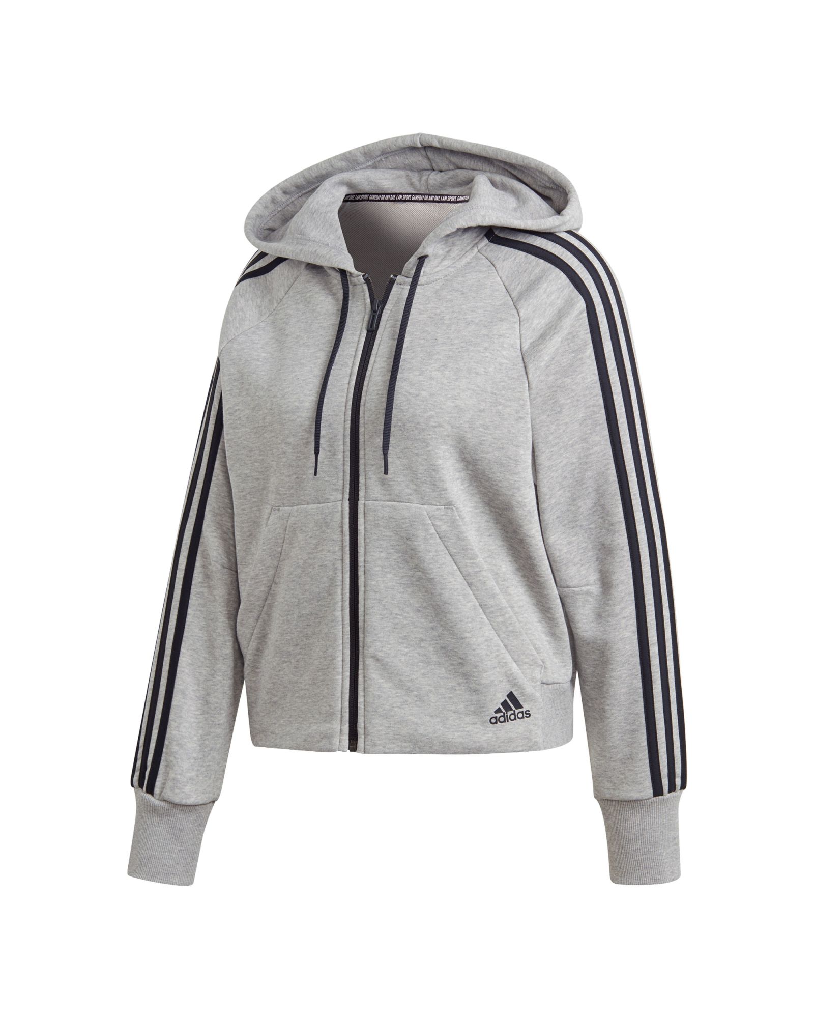 Chaqueta Must Haves 3S French Terry Mujer Gris - Fútbol Factory