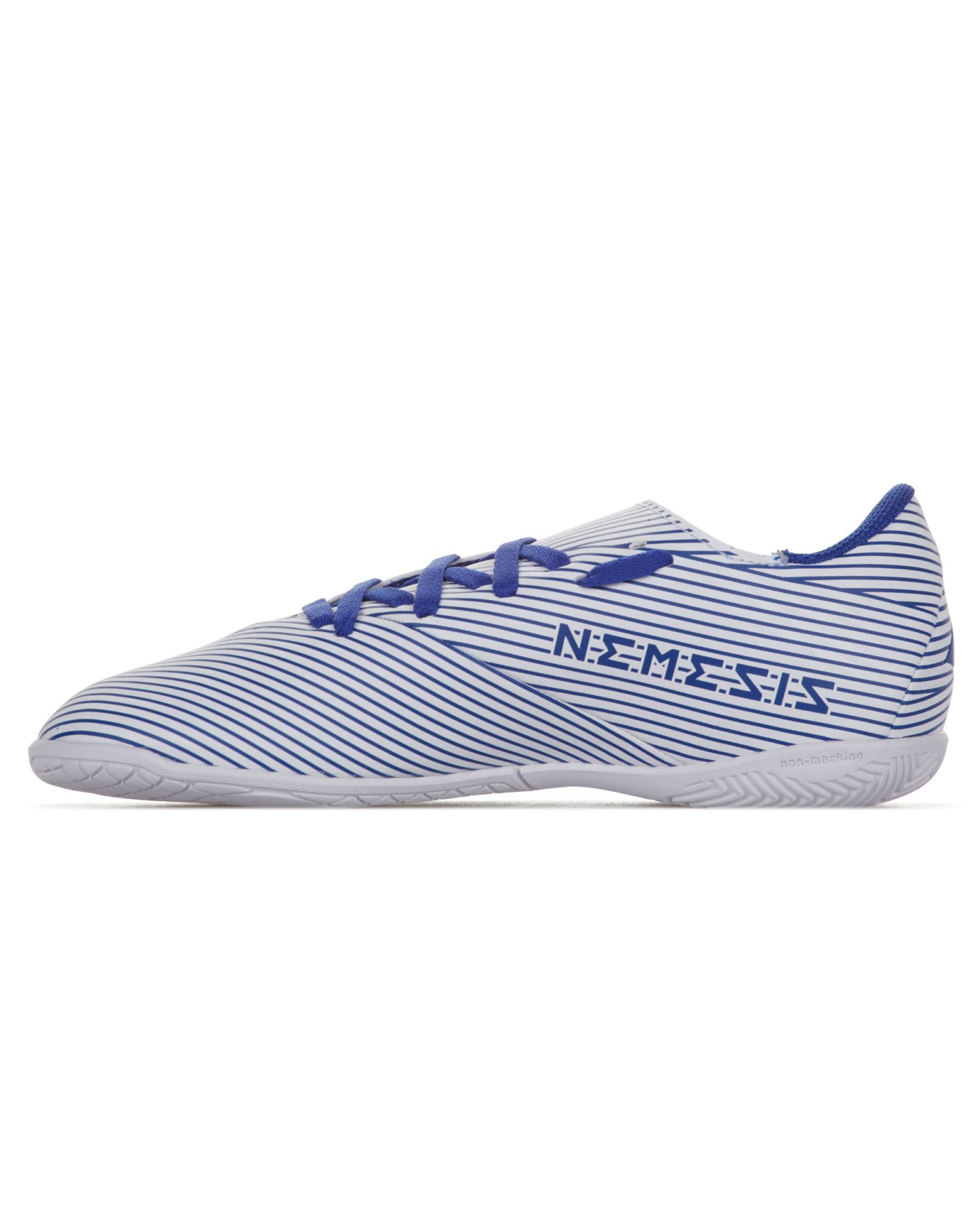 Zapatillas de Fútbol Sala adidas Nemeziz 19.4 IN Junior Blanco Azul - Fútbol Factory