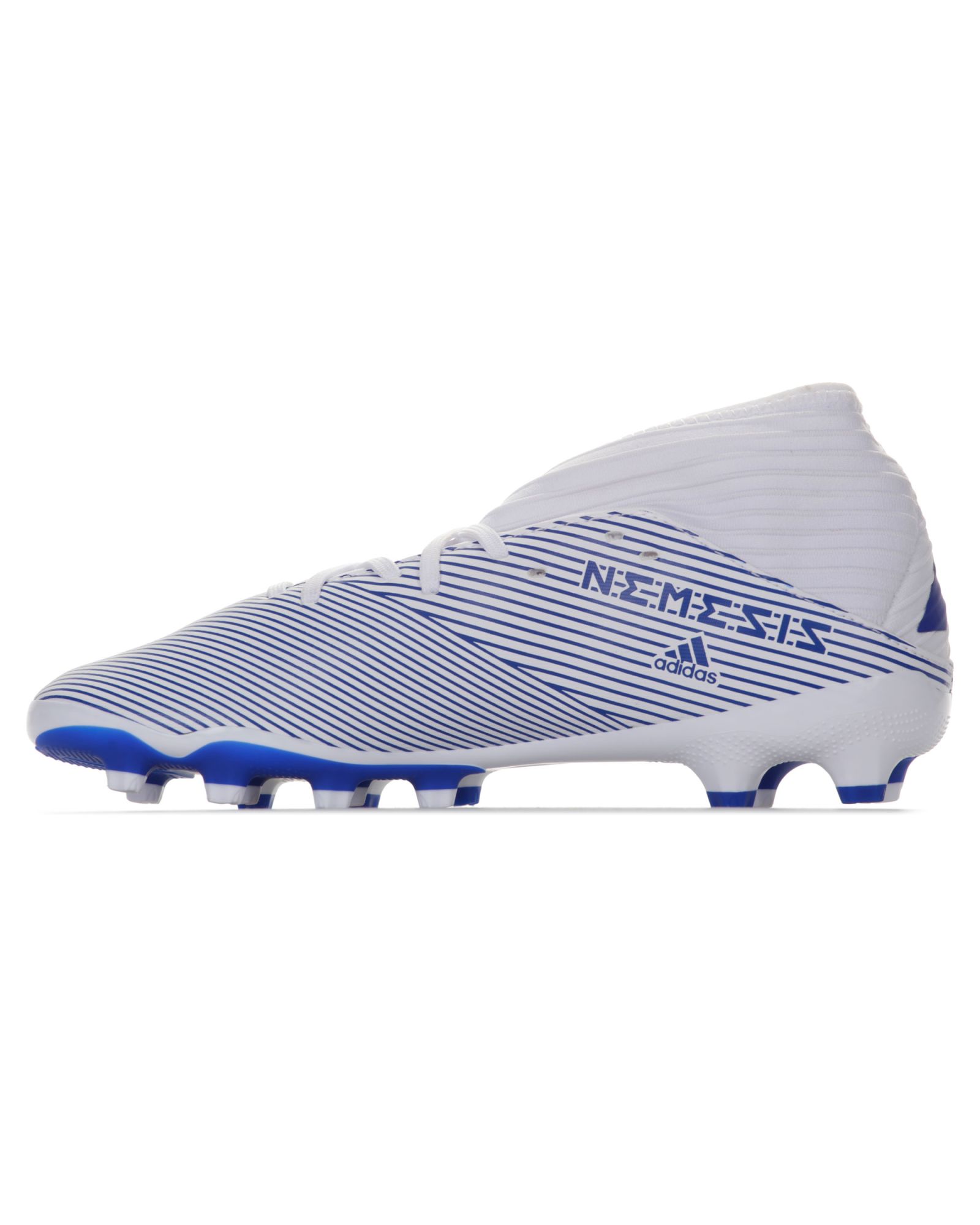 Botas de Fútbol Adidas Nemeziz 19.3 MG Junior Blanco Azul - Fútbol Factory