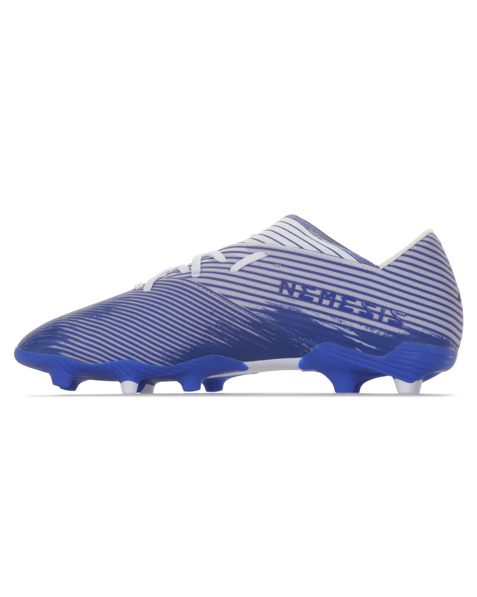 Botas de fútbol adidas Nemeziz 19.2 FG Blanco Azul - Fútbol Factory