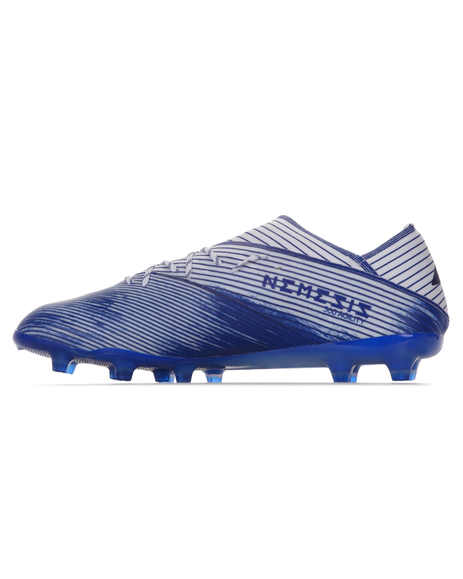 Botas de fútbol adidas Nemeziz 19.1 AG Blanco Azul - Fútbol Factory