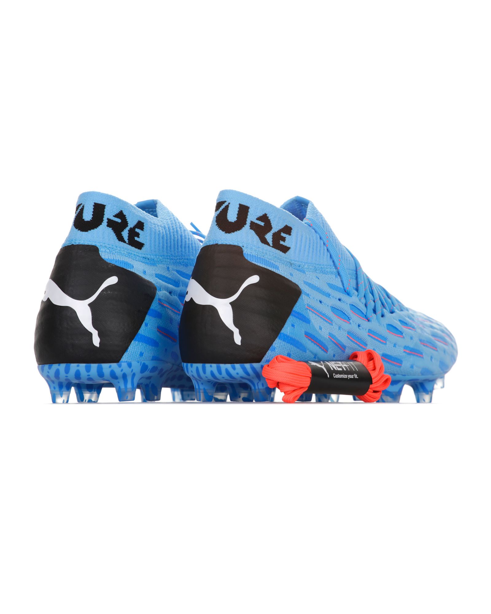 PUMA Botas de fútbol para hombre, Azul / Patchwork