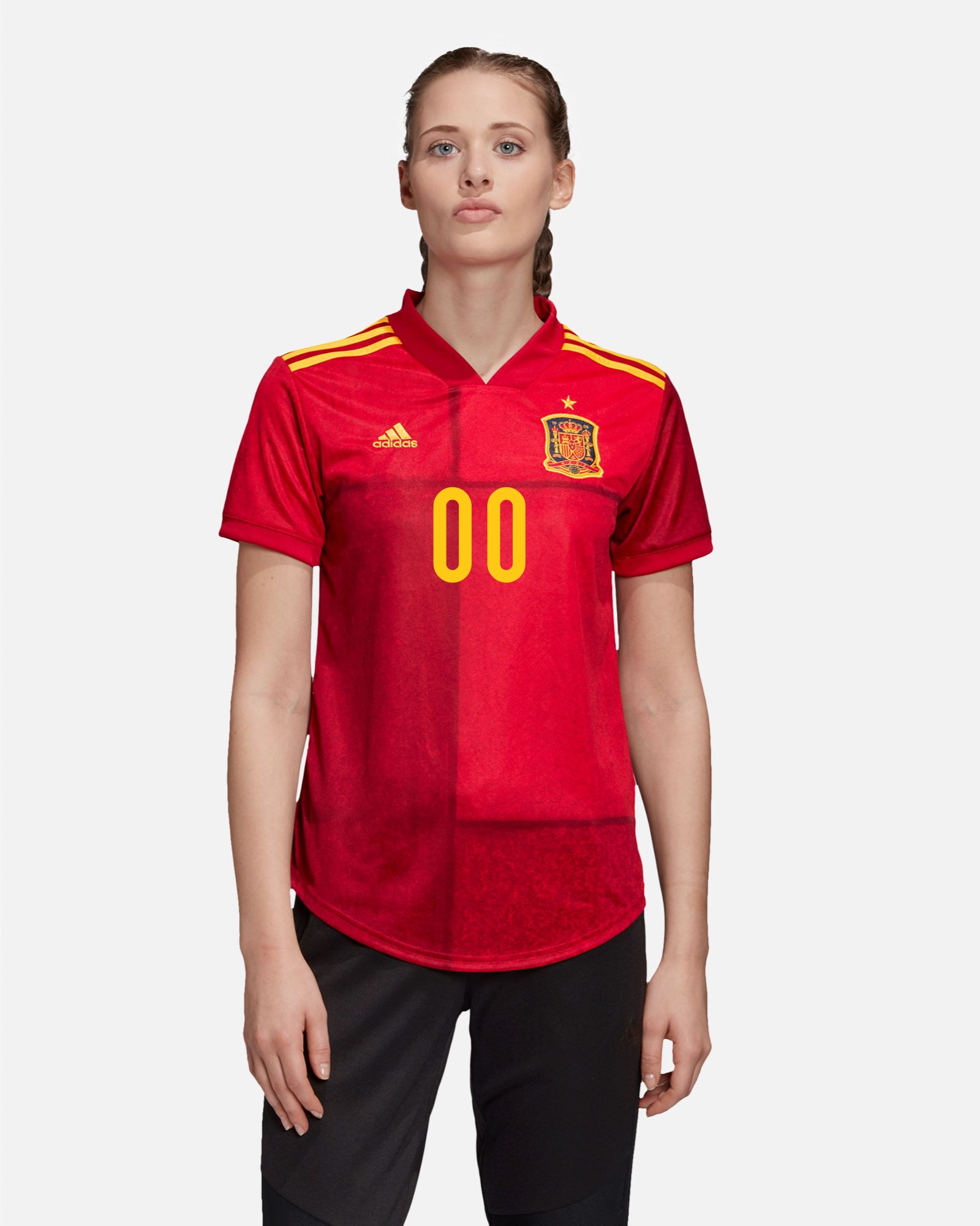 Camiseta 1ª España EURO 2021 Mujer Personalizado - Fútbol Factory