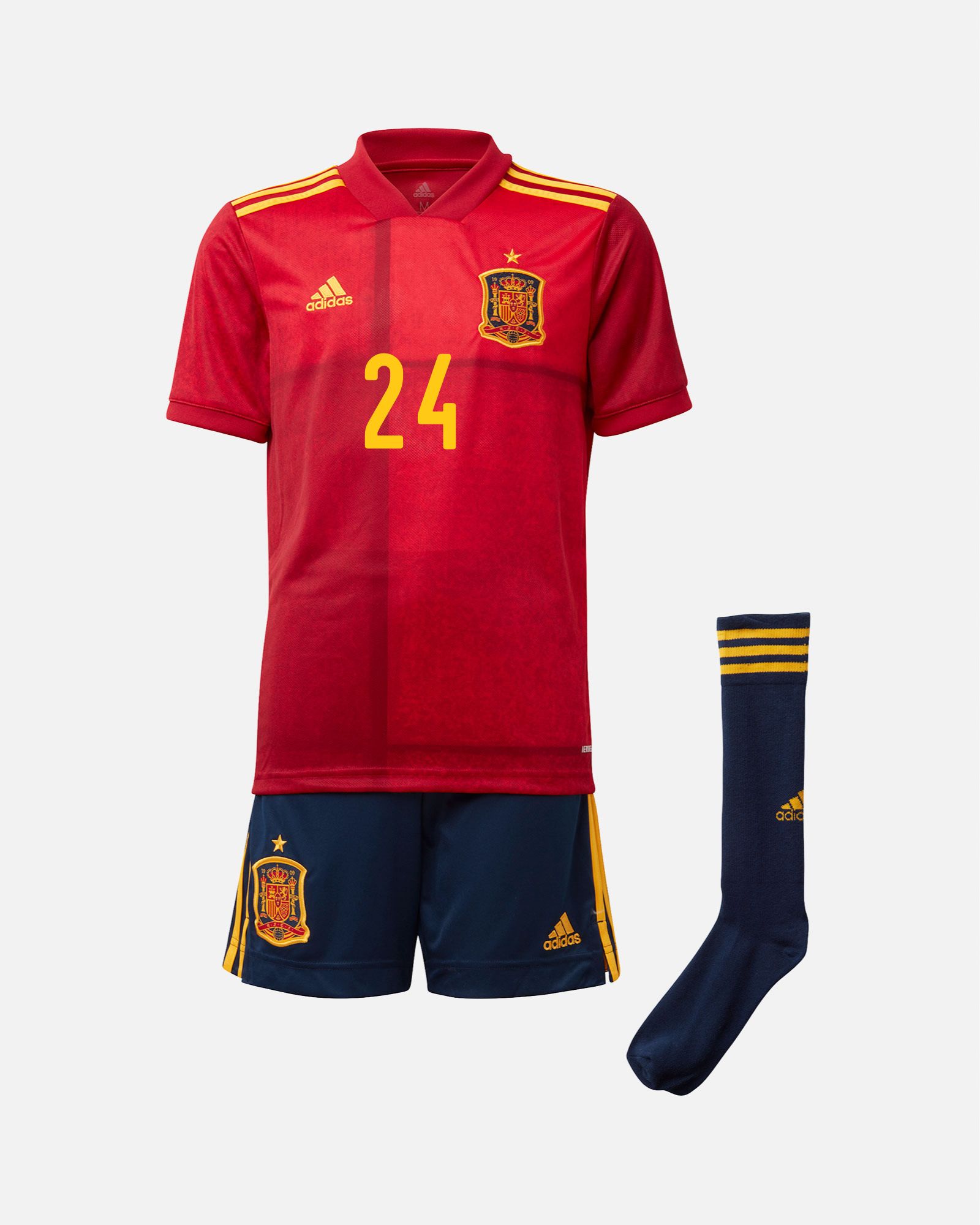 Conjunto 1ª España EURO 2021 Niño Laporte - Fútbol Factory