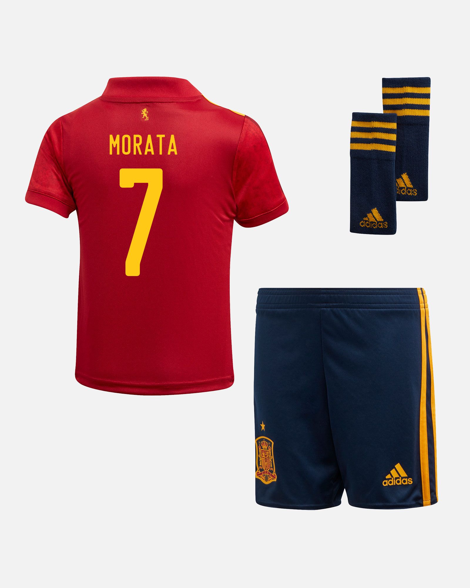 Conjunto 1ª España EURO 2020 Infantil Morata - Fútbol Factory