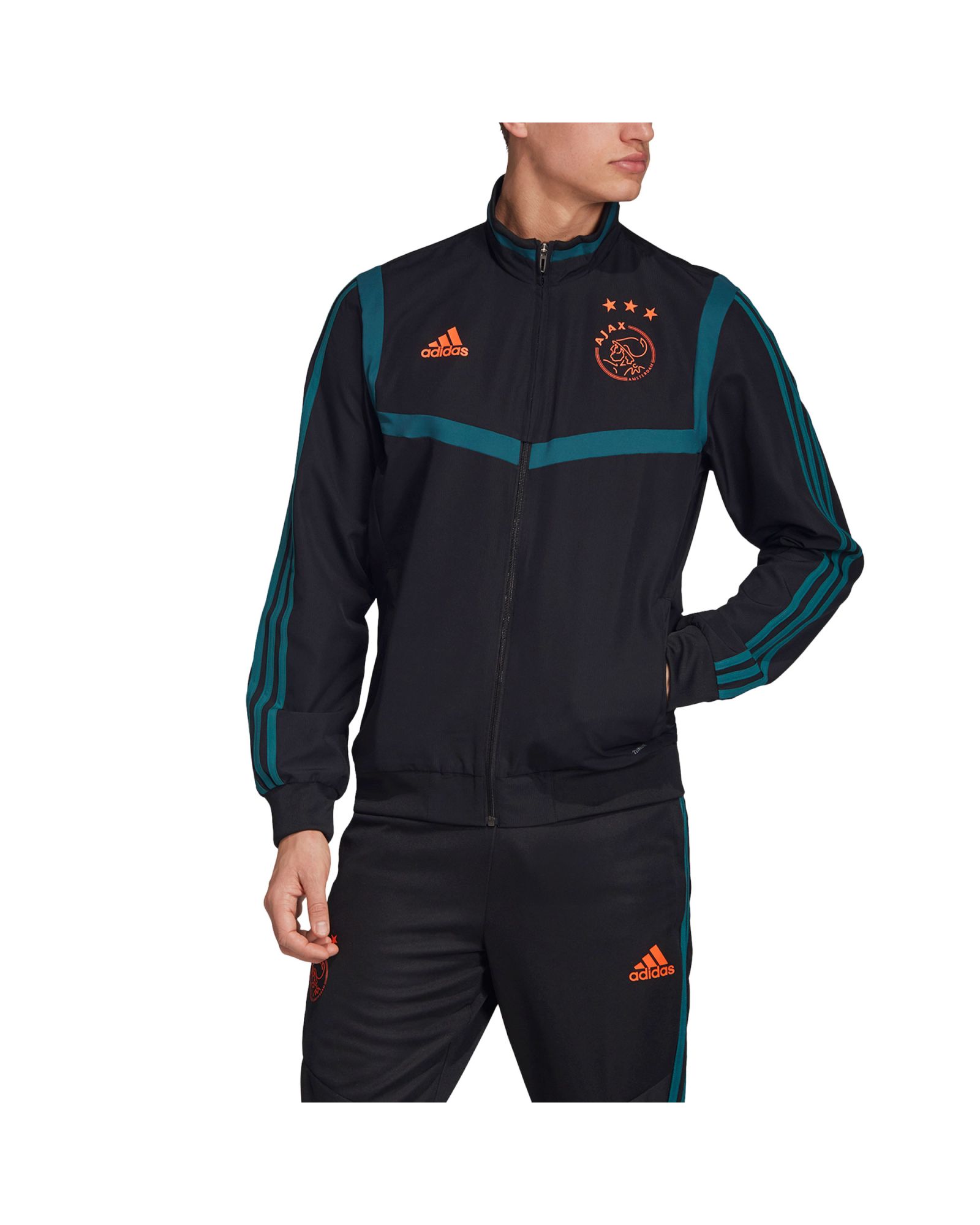 Chaqueta de Prepartido Ajax 2019/2020 Negro - Fútbol Factory