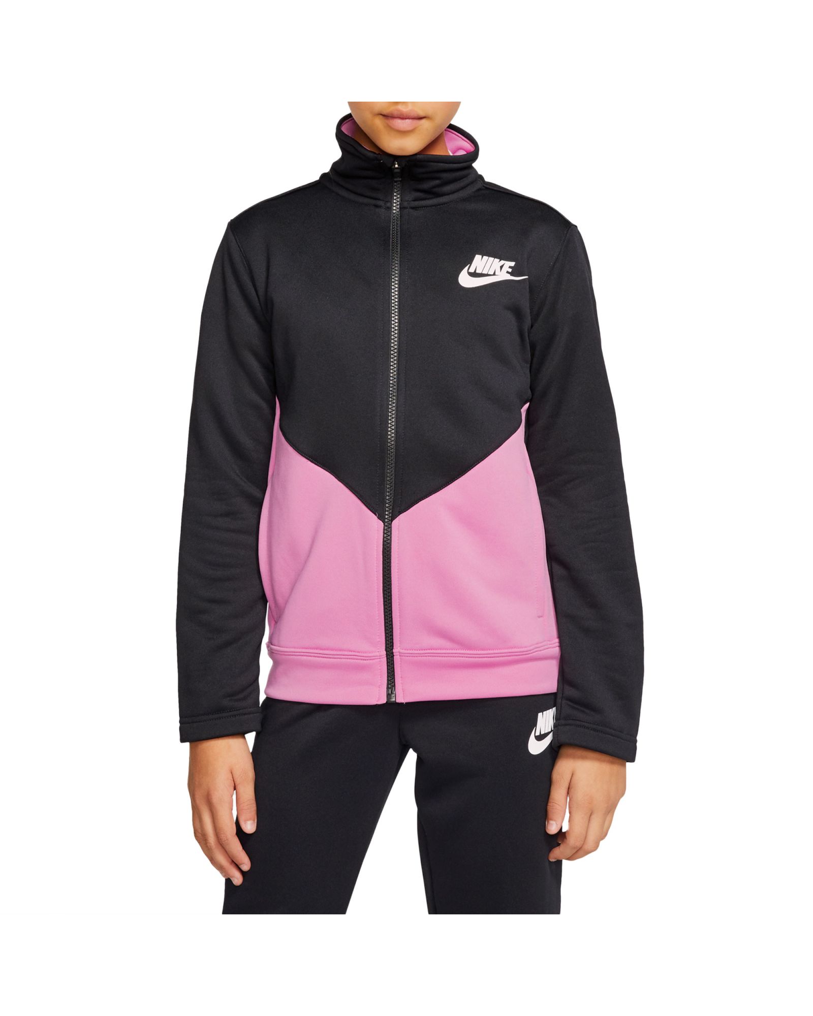 Chándal de Paseo Sportwear Core Junior Negro Rosa - Fútbol Factory