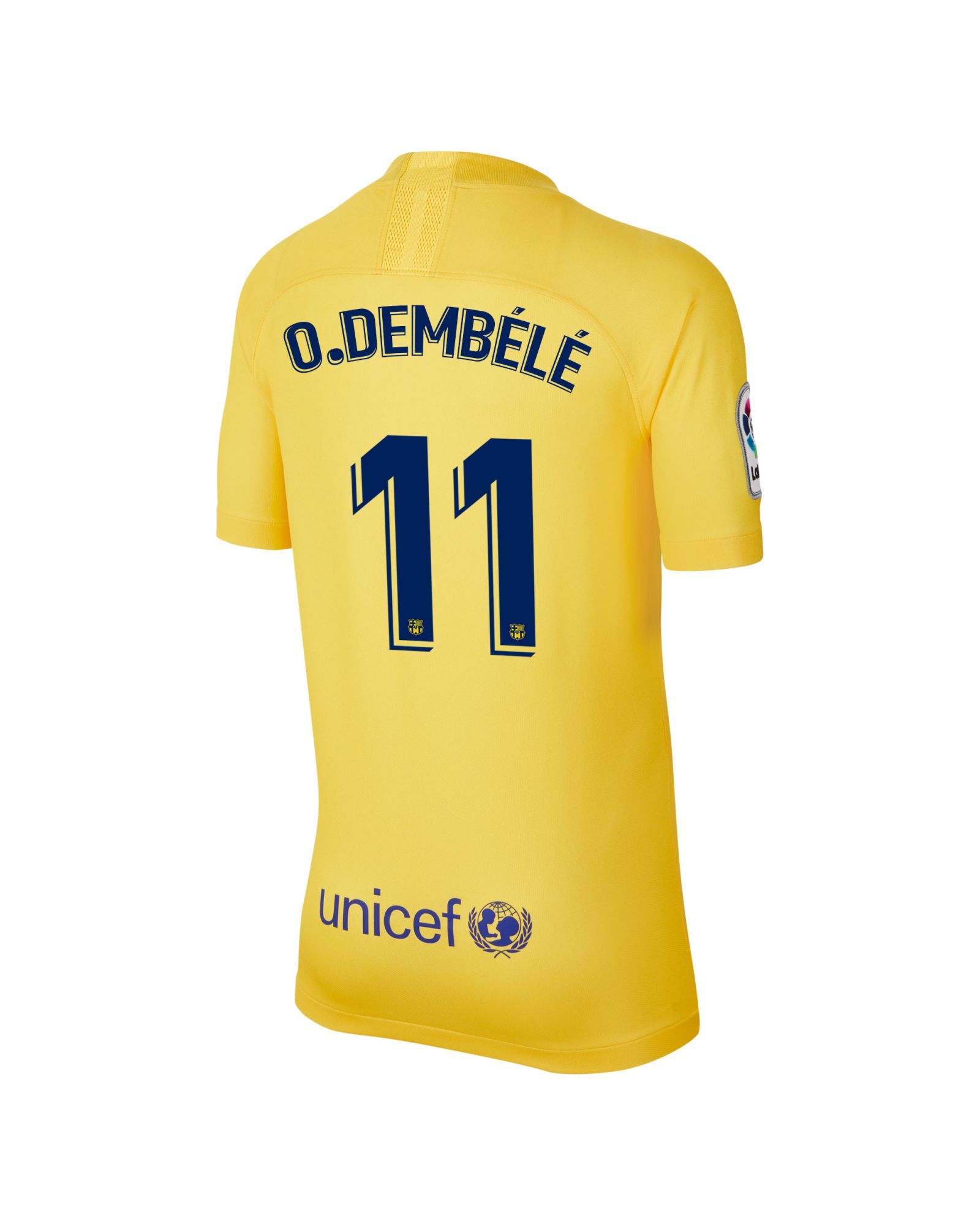 Camiseta 4ª FC Barcelona 2019/2020 Junior Amarillo O. Dembélé - Fútbol Factory