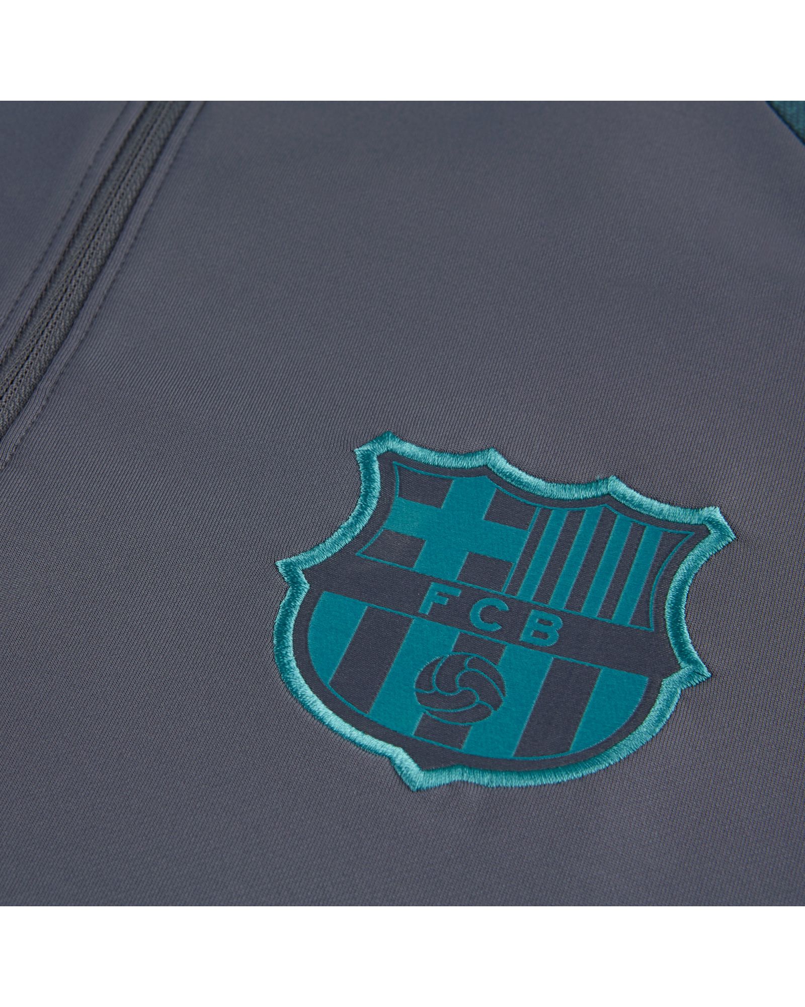 Sudadera de Training FC Barcelona 2019/2020 Dri-FIT Strike Gris Verde - Fútbol Factory