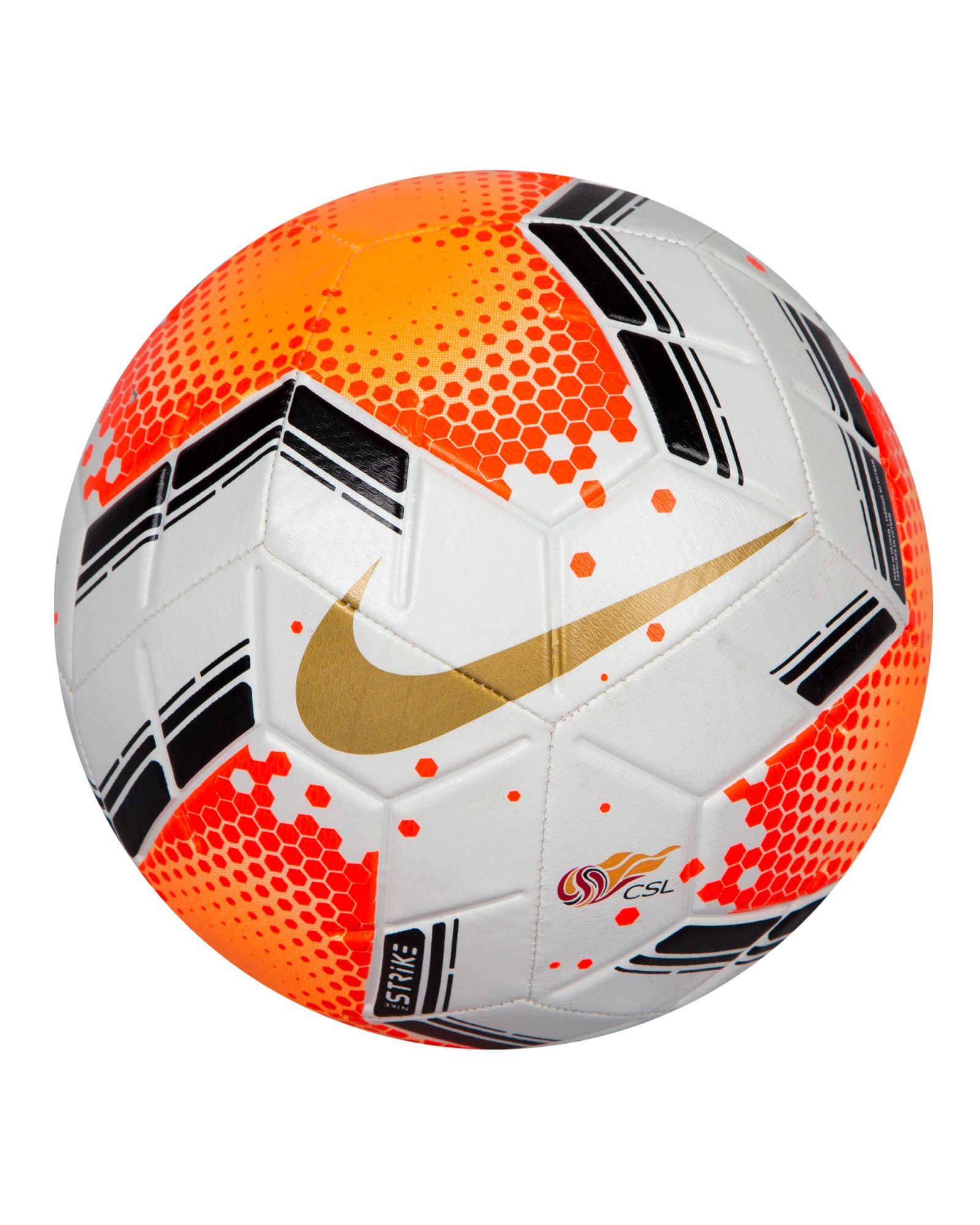 Balón de Fútbol 11 Strike Premier League 2019/2020 Blanco Naranja