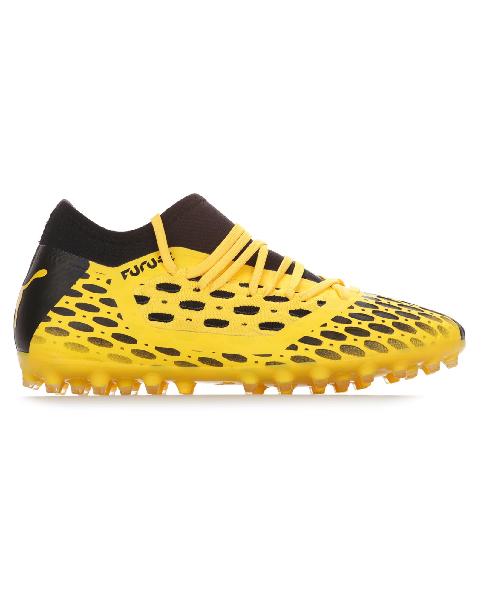 Botas de fútbol Puma Future 5.3 NETFIT MG Junior Amarillo Negro - Fútbol Factory