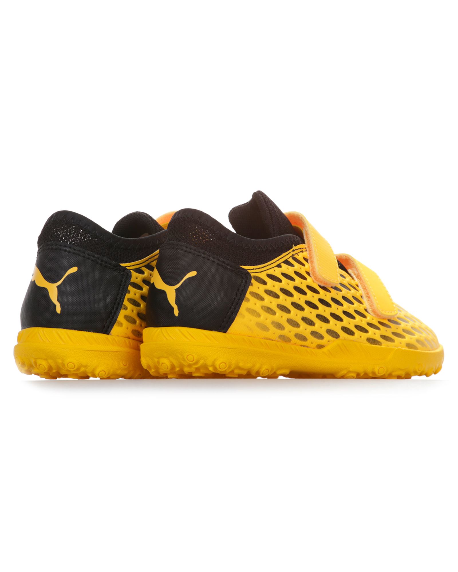 Botas de Fútbol Puma Future 5.4 TF Velcro Junior Amarillo Negro - Fútbol Factory