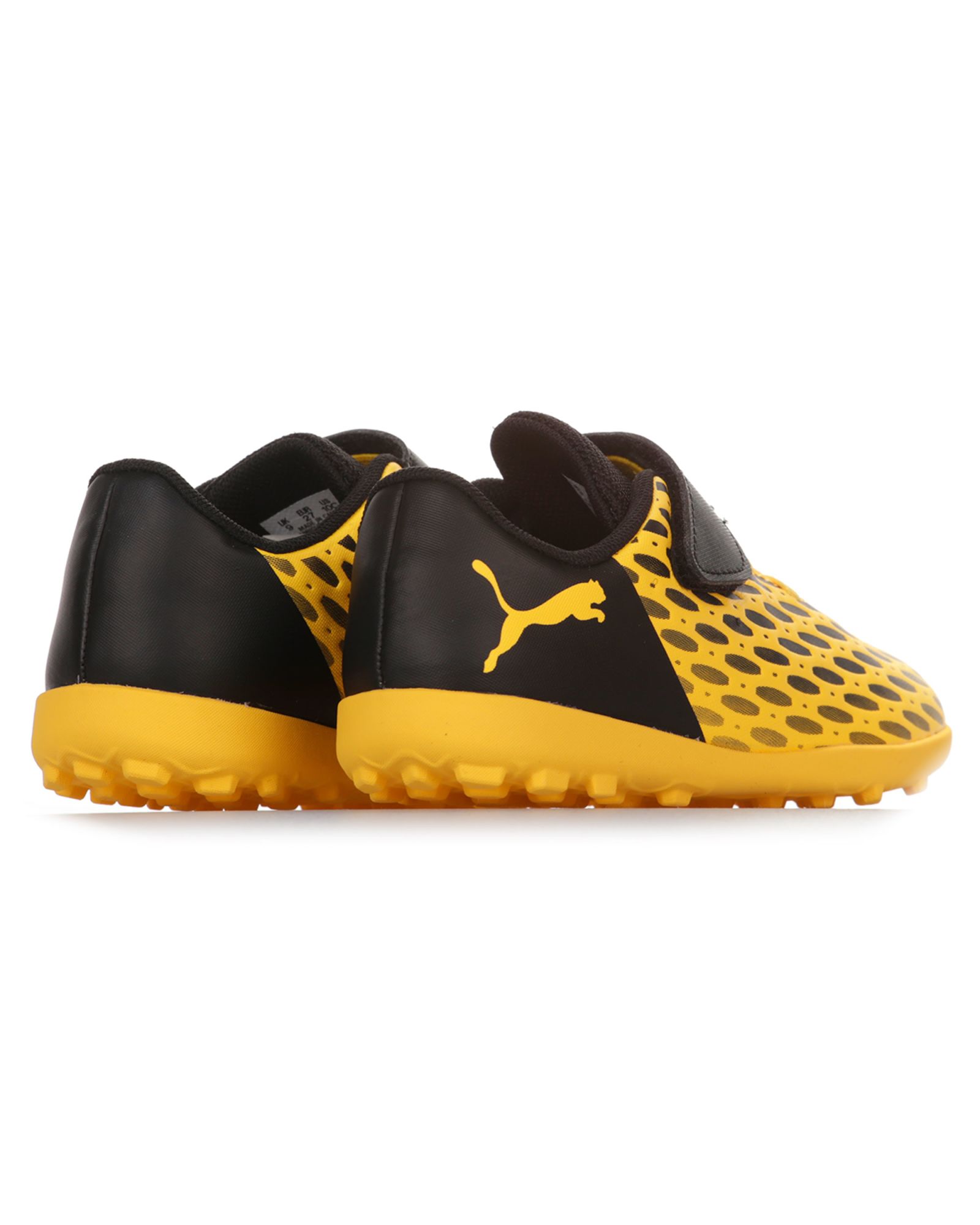 Botas de Fútbol Puma Future 5.4 TF Velcro Infantil Amarillo Negro - Fútbol Factory