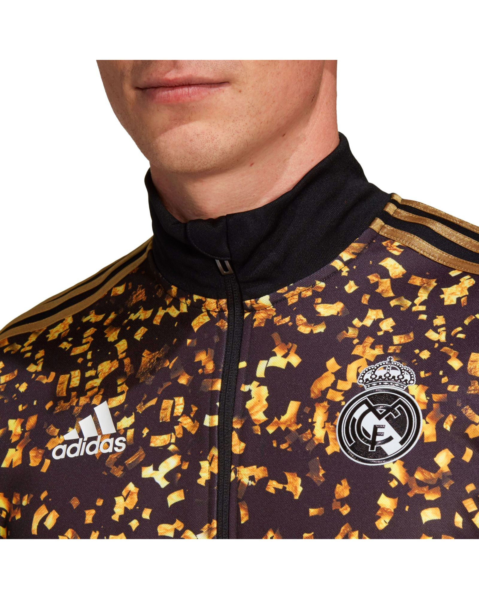 Chándal de Paseo Real Madrid 2019/2020 EA Sports Negro Dorado - Fútbol Factory