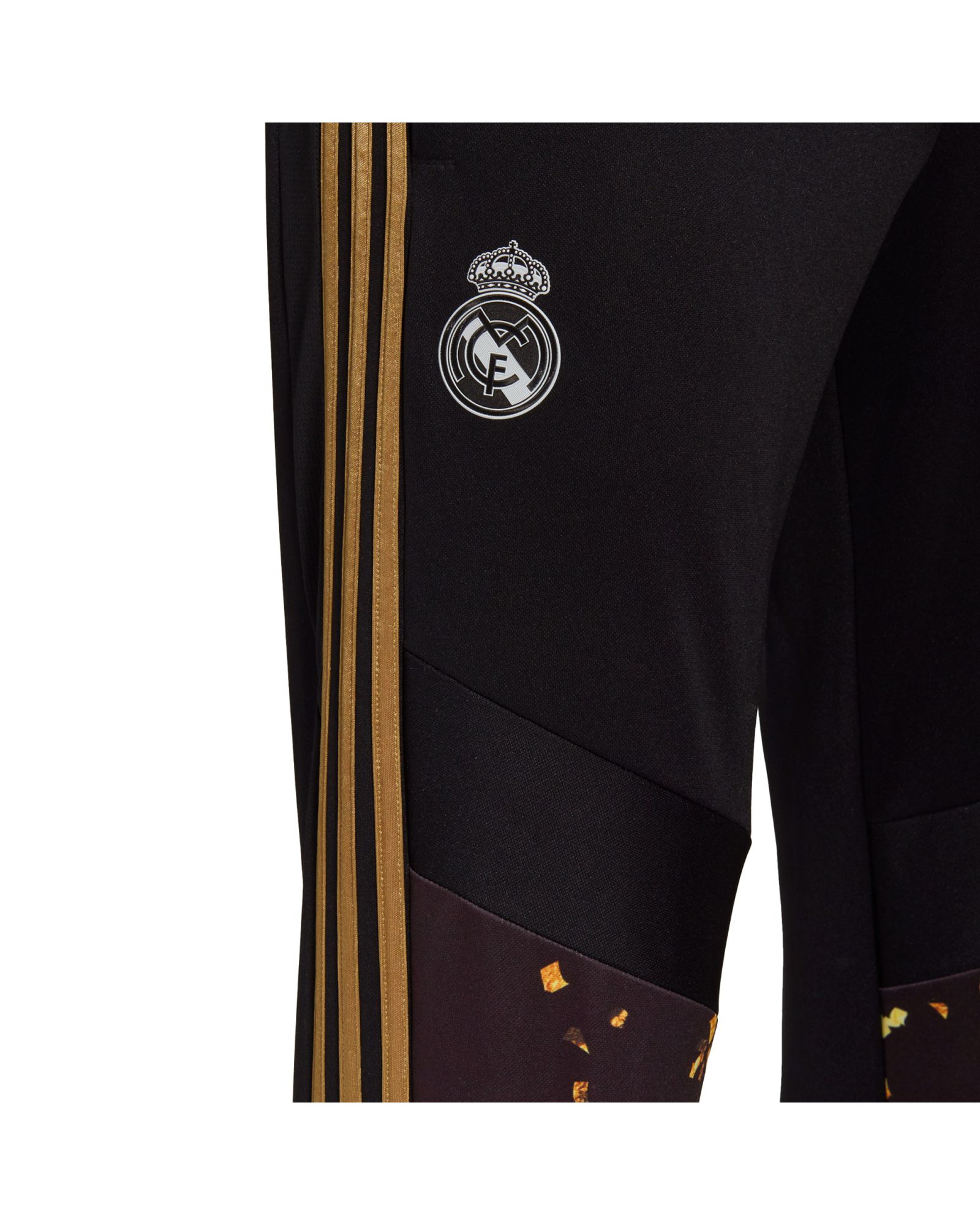 Pantalón Largo de Training Real Madrid 2019/2020 EA Sports Negro Dorado - Fútbol Factory