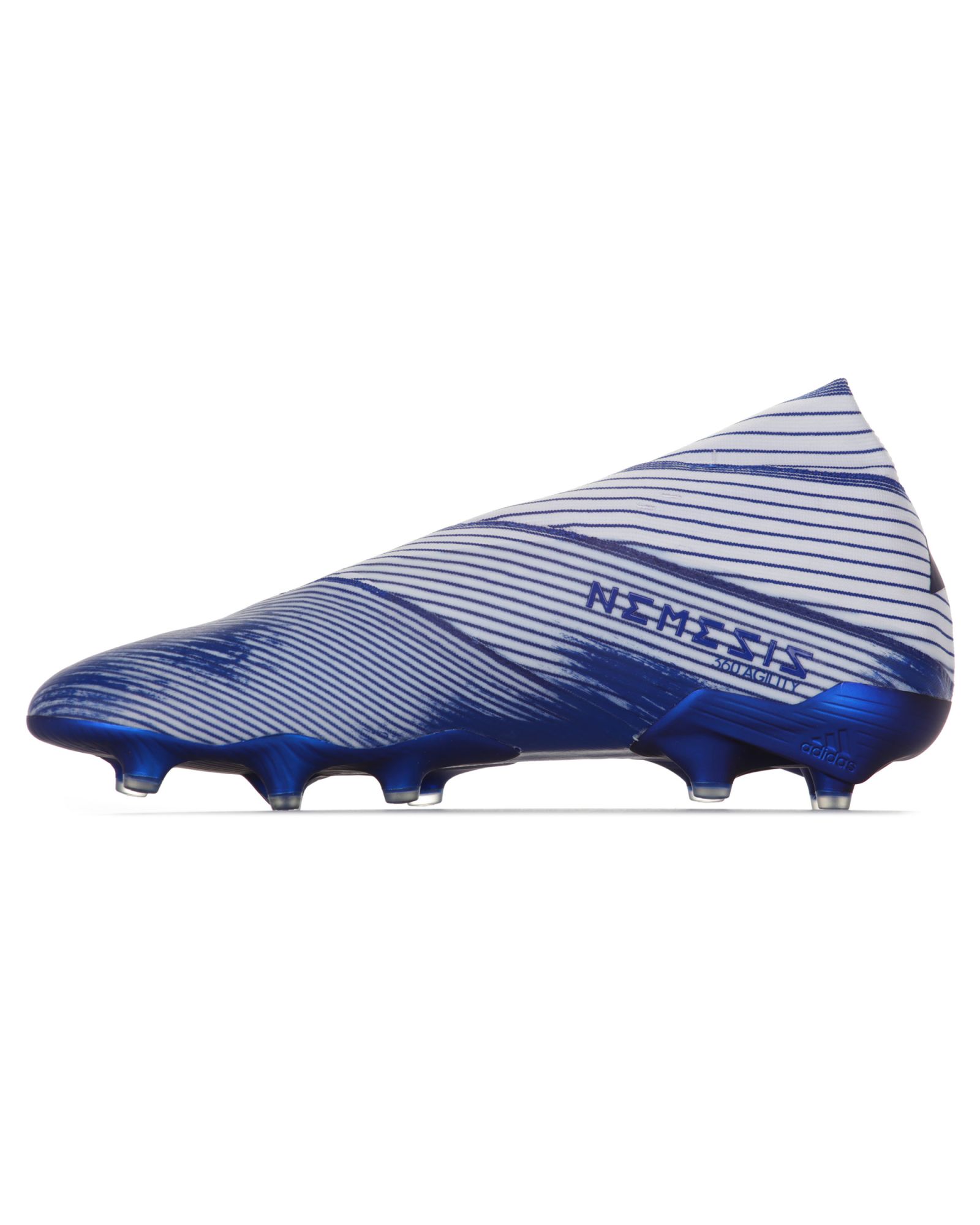 Botas de Fútbol adidas Nemeziz 19+ FG Blanco Azul - Fútbol Factory