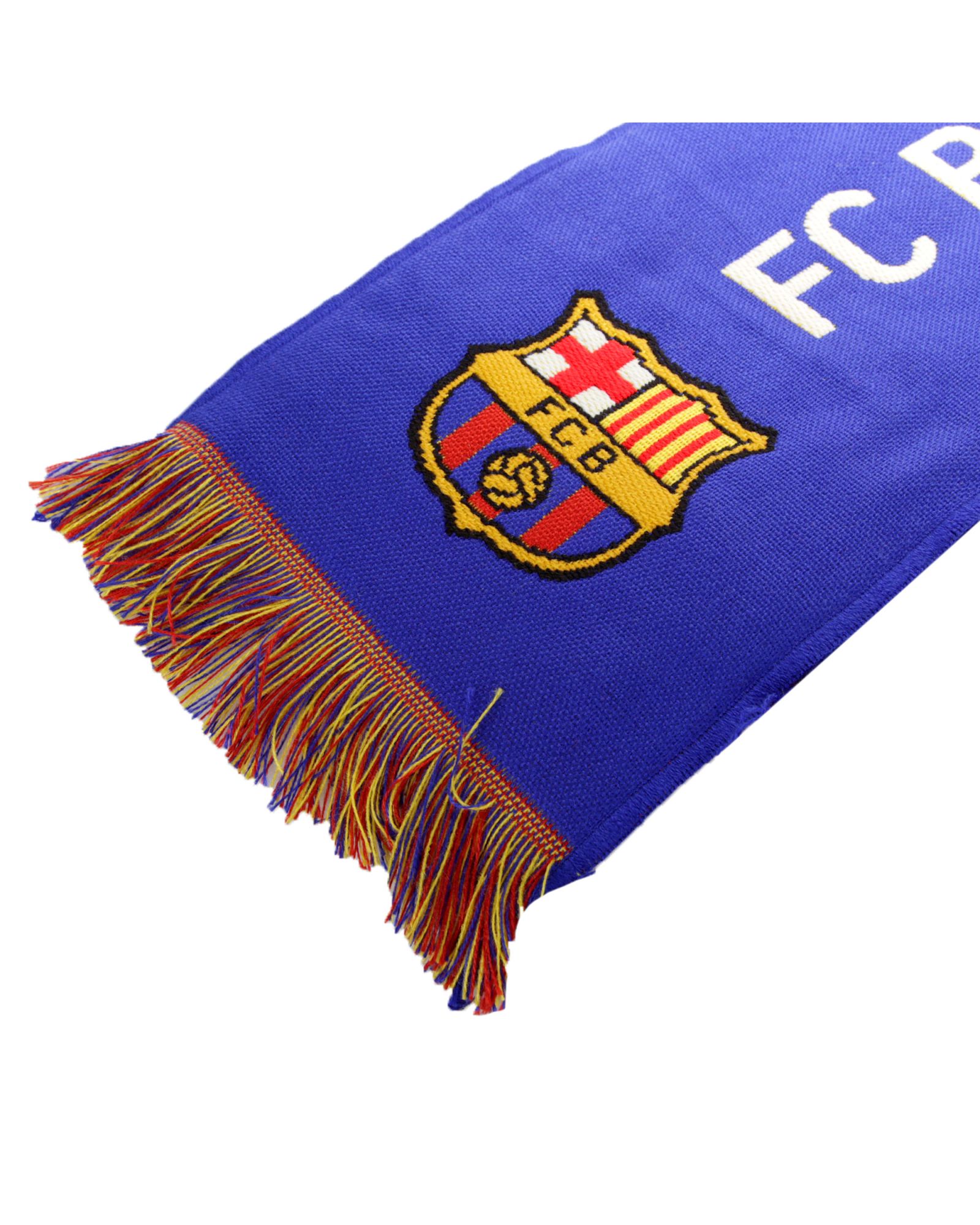 Bufanda Oficial del FC Barcelona Messi 2019/2020 Azul Rojo - Fútbol Factory