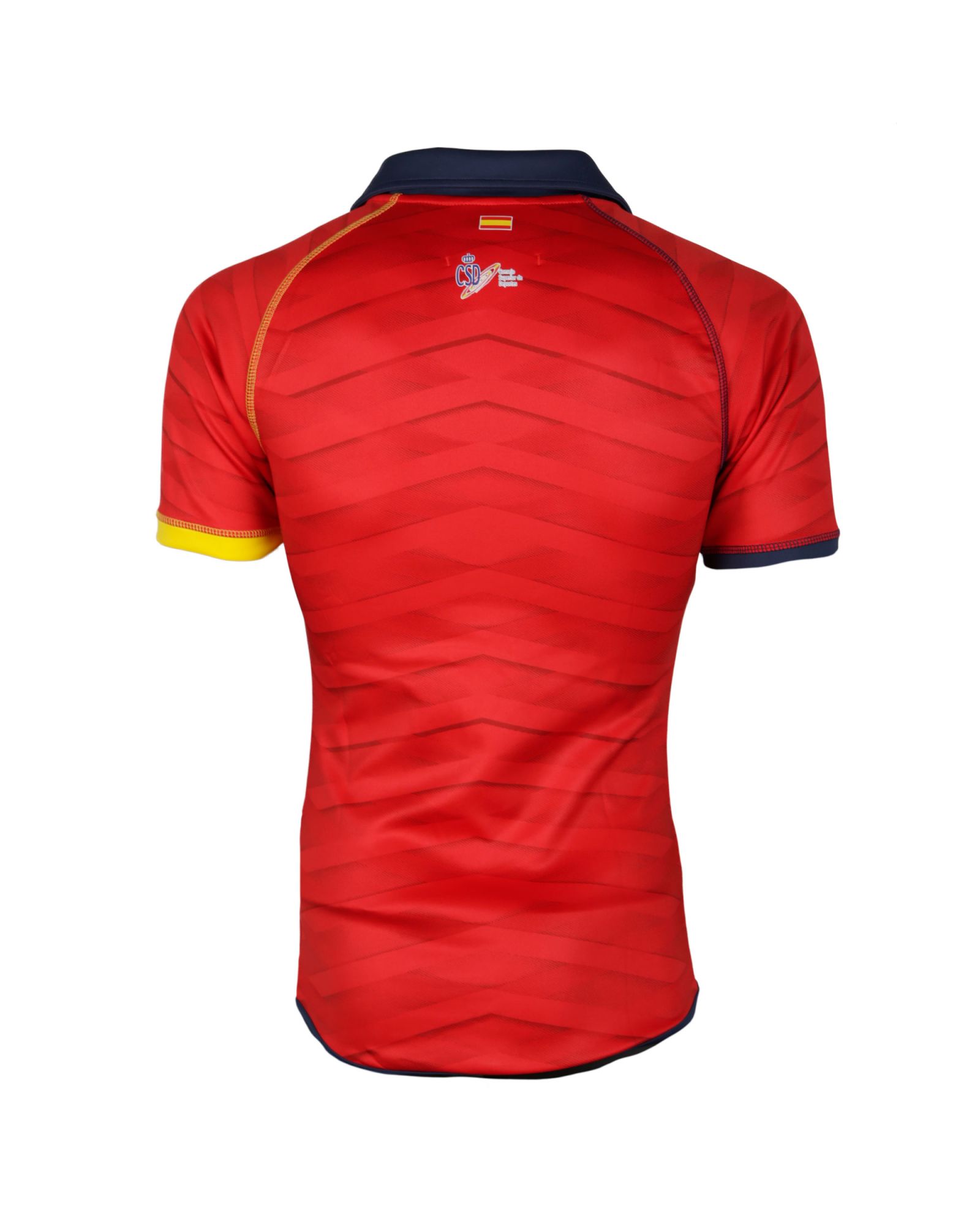 Camiseta entreno España Rugby negra-roja