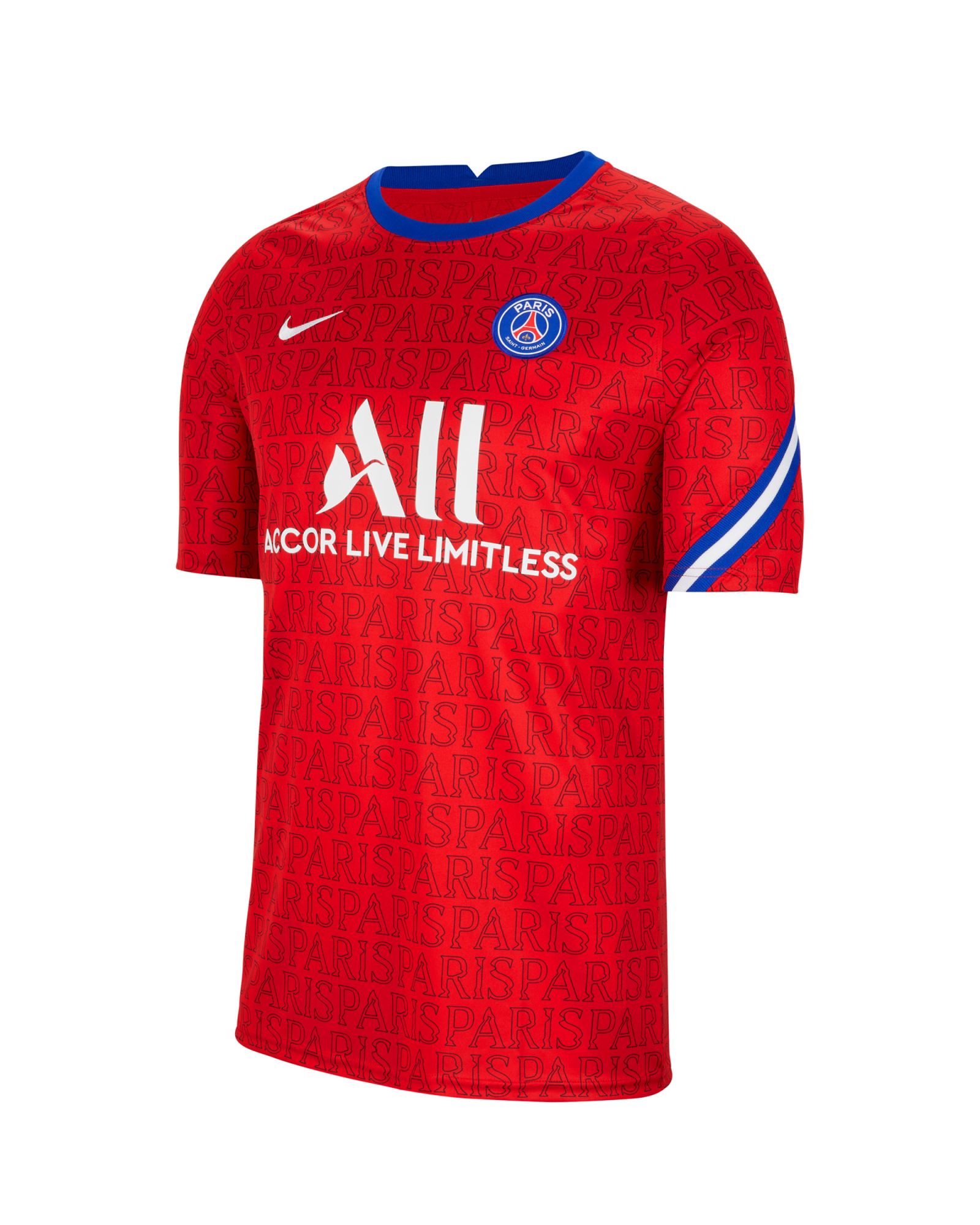 Camiseta de Calentamiento PSG 2020/2021 Rojo - Fútbol Factory