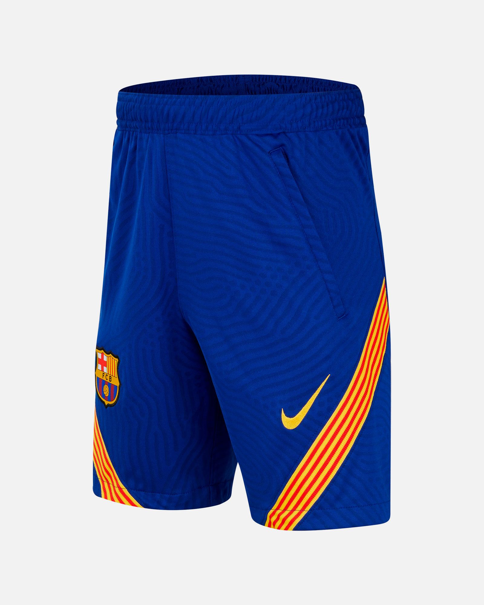 Pantalón Corto de Training FC Barcelona 2020/2021 Strike Junior Azul - Fútbol Factory