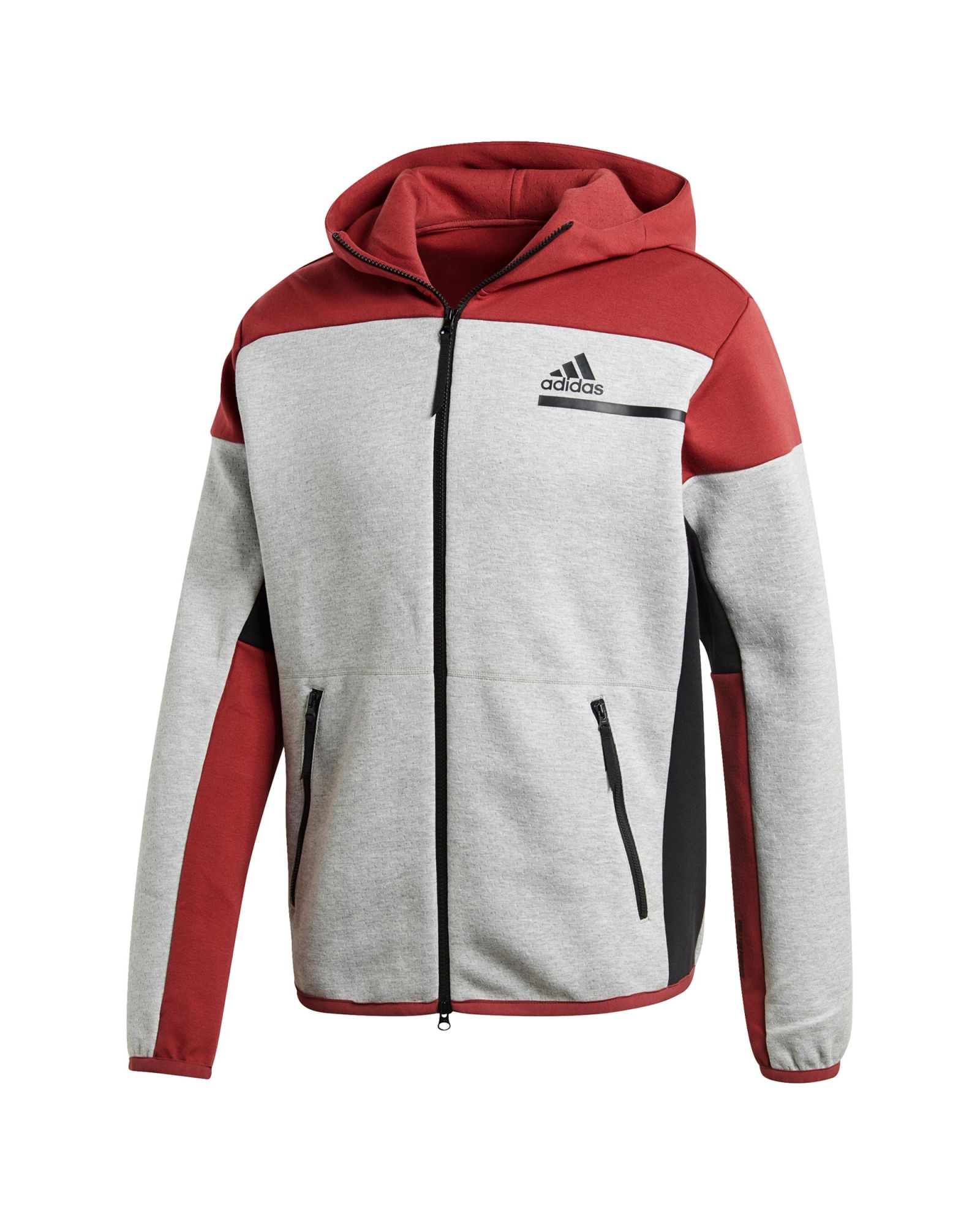 Chaqueta de Paseo ZNE Gris Rojo - Fútbol Factory