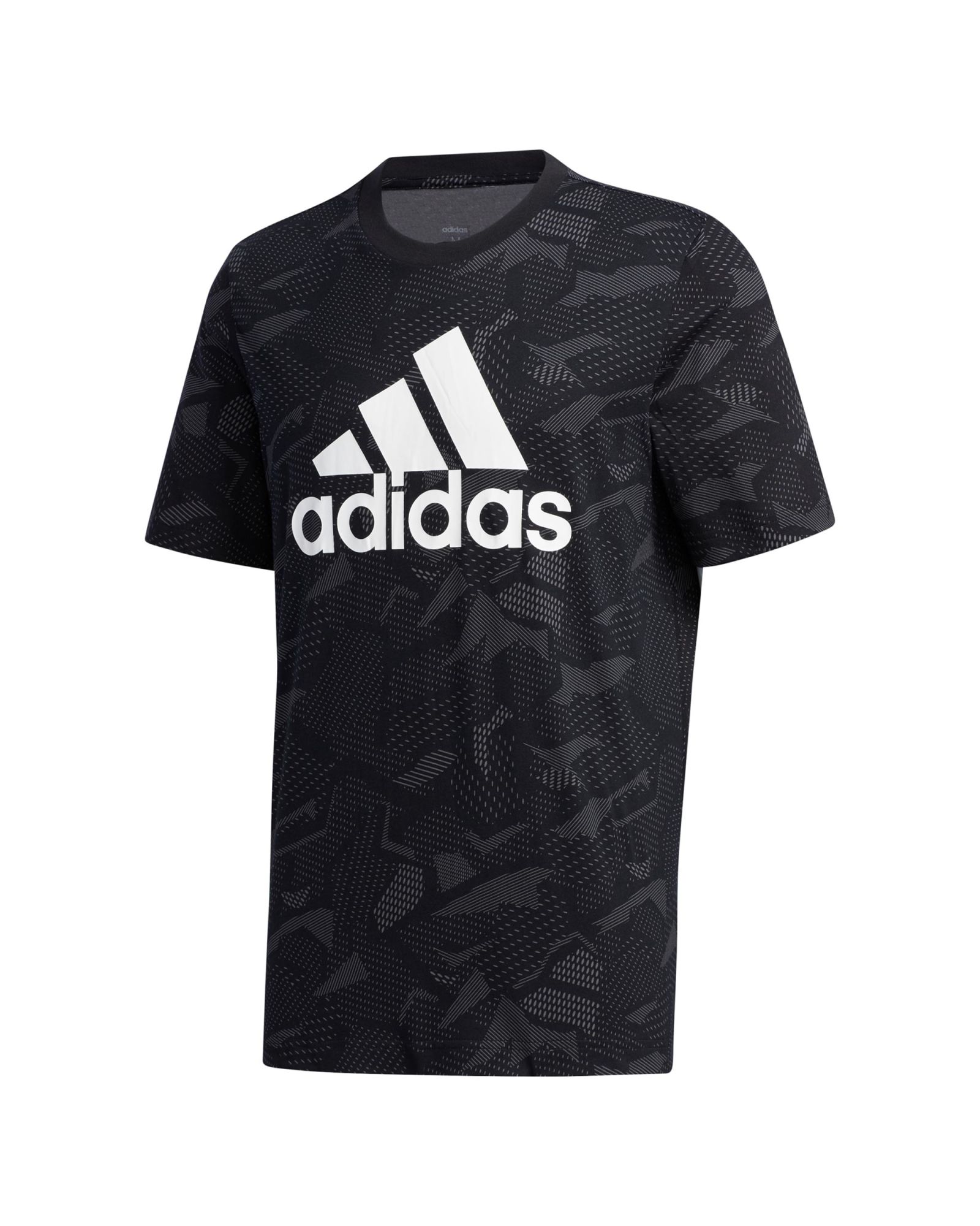 Camiseta de Paseo Essentials AOP Negro - Fútbol Factory