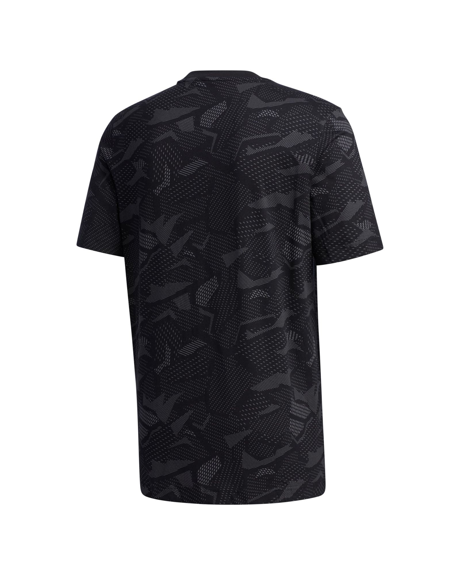 Camiseta de Paseo Essentials AOP Negro - Fútbol Factory